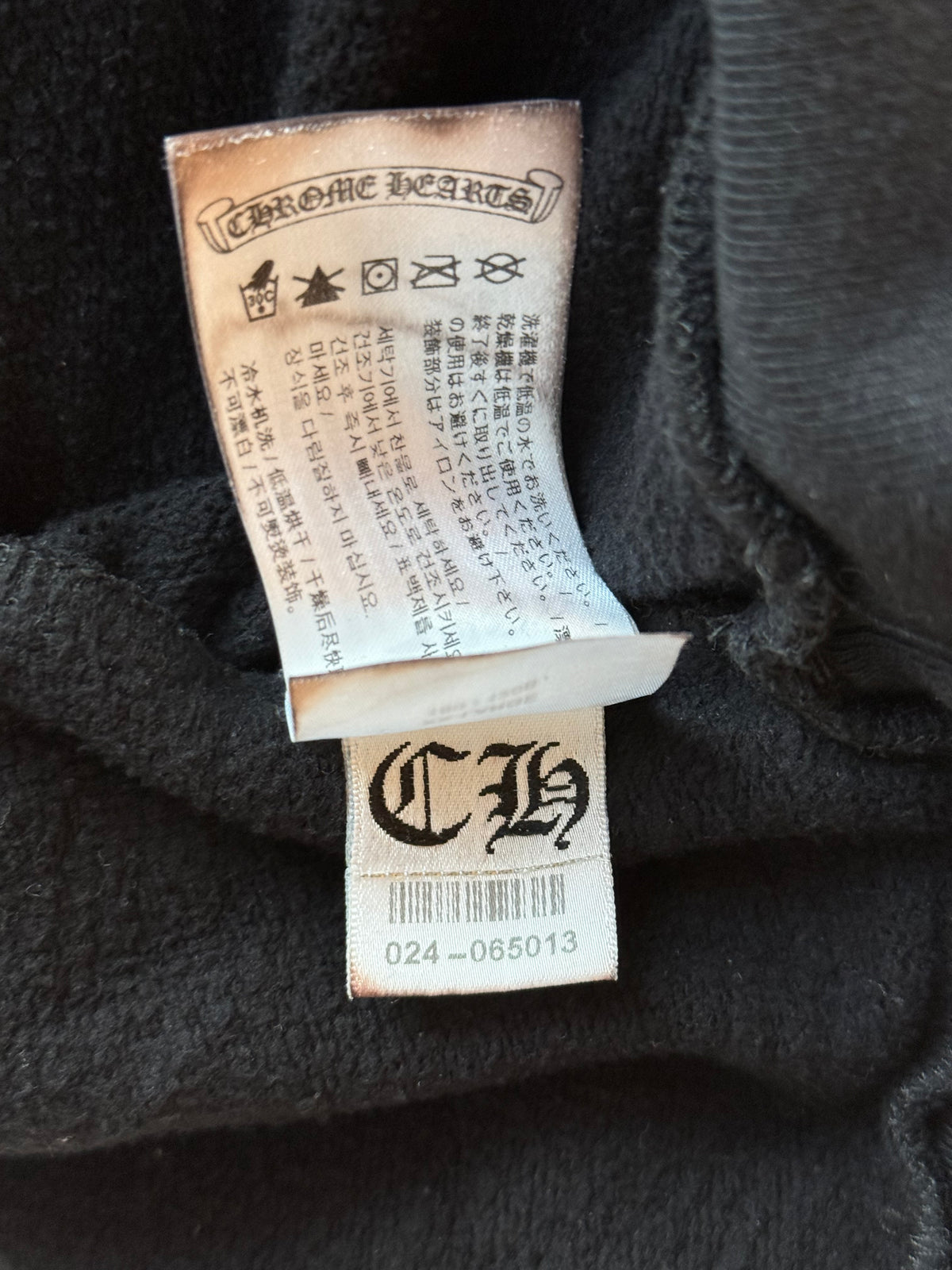Chrome Hearts Black & White T-Bar Logo Hoodie