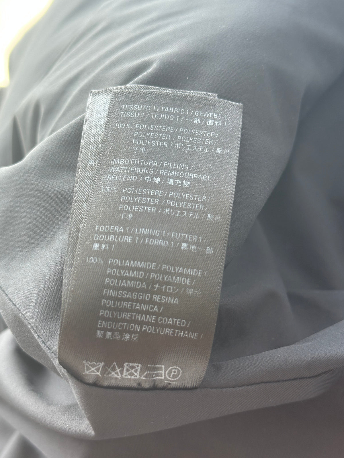 Balenciaga Black & White All Over Logo Puffer Jacket