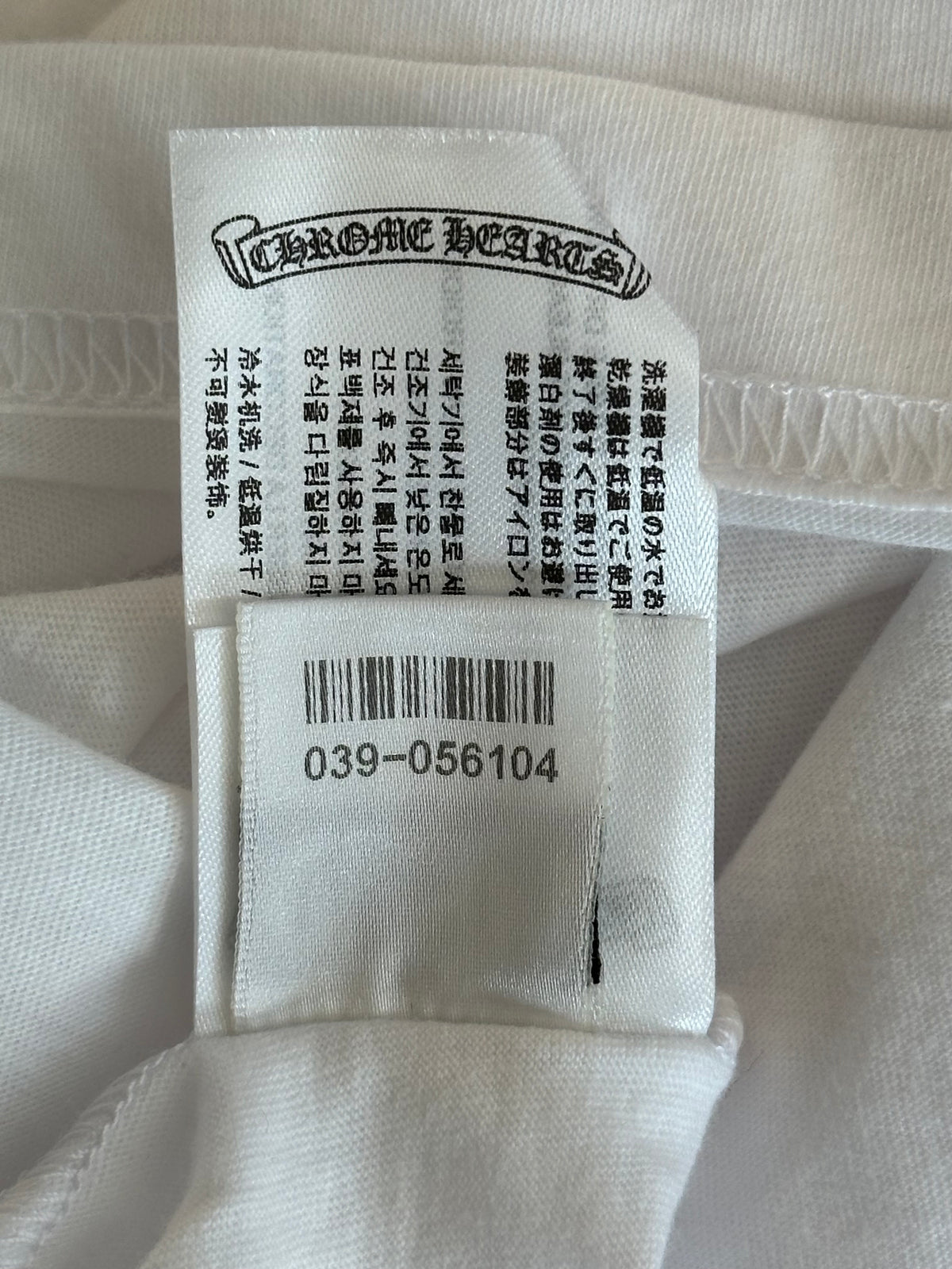 Chrome Hearts White Floral Logo Longsleeve T-Shirt