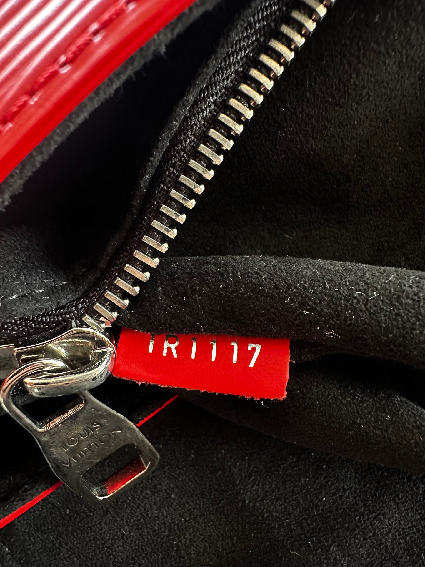 Louis Vuitton Supreme Red & White EPI Christopher Backpack