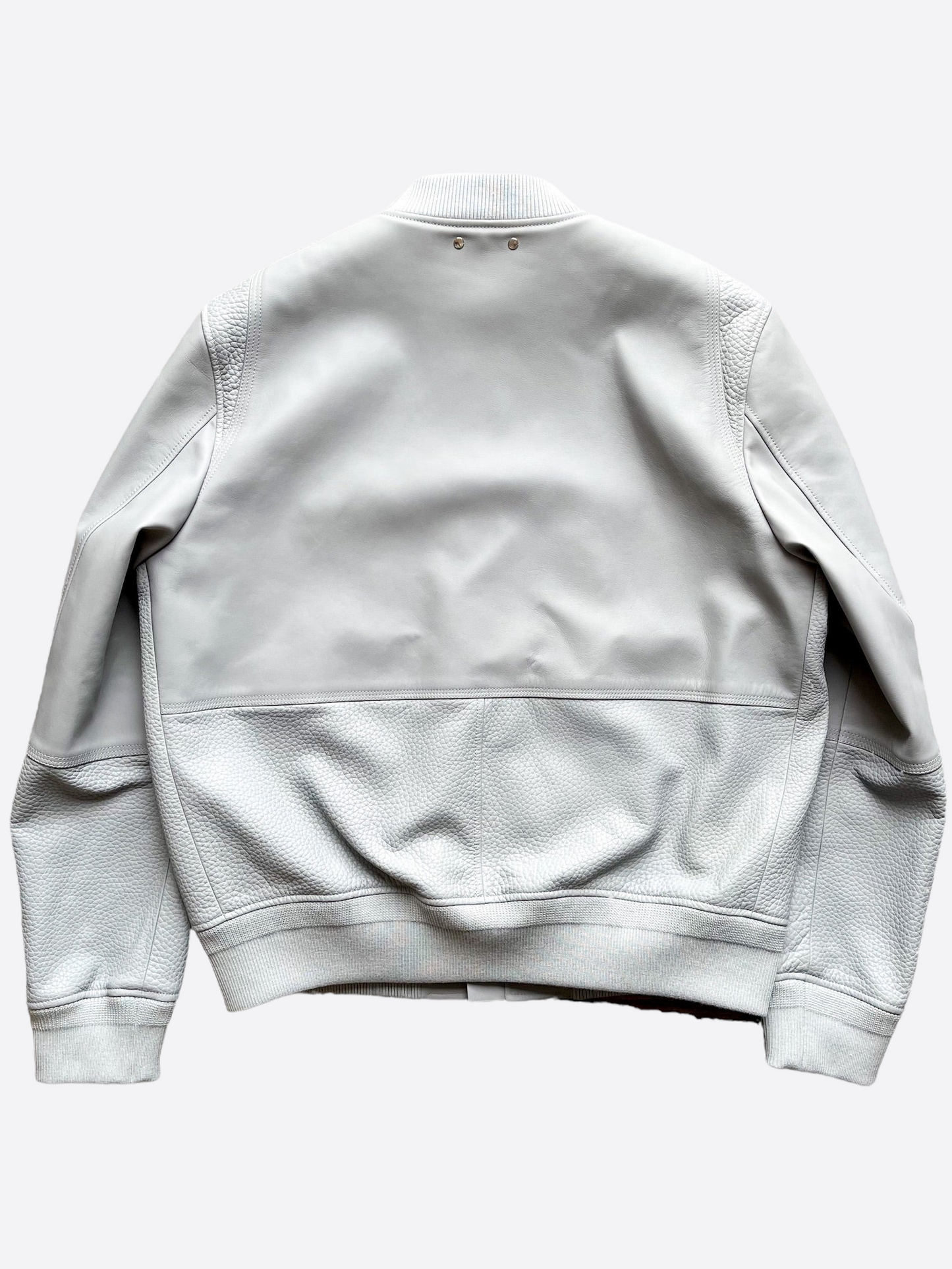 Louis Vuitton Grey Leather Jacket
