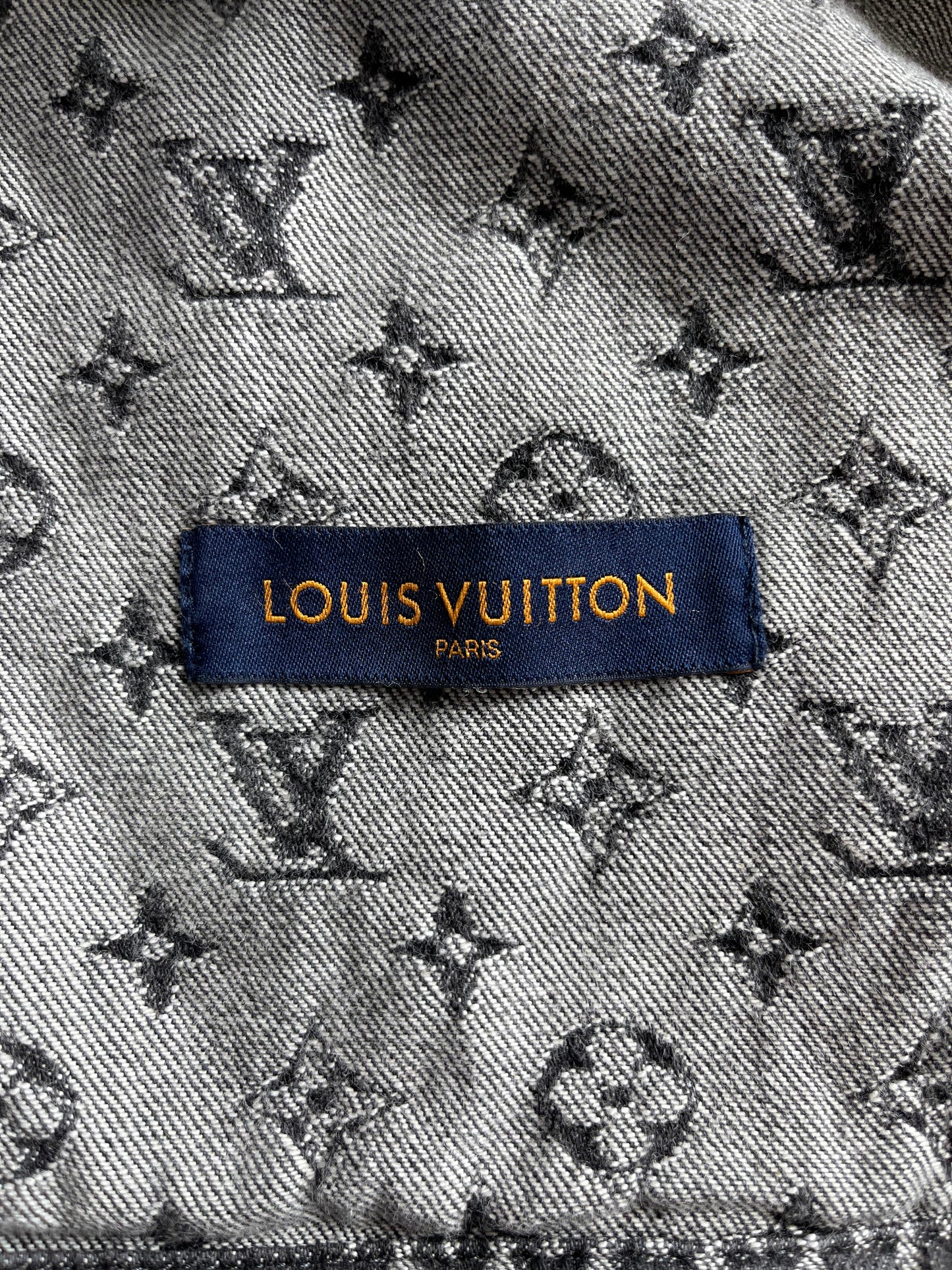 Louis Vuitton Nigo Grey Monogram Denim Jacket