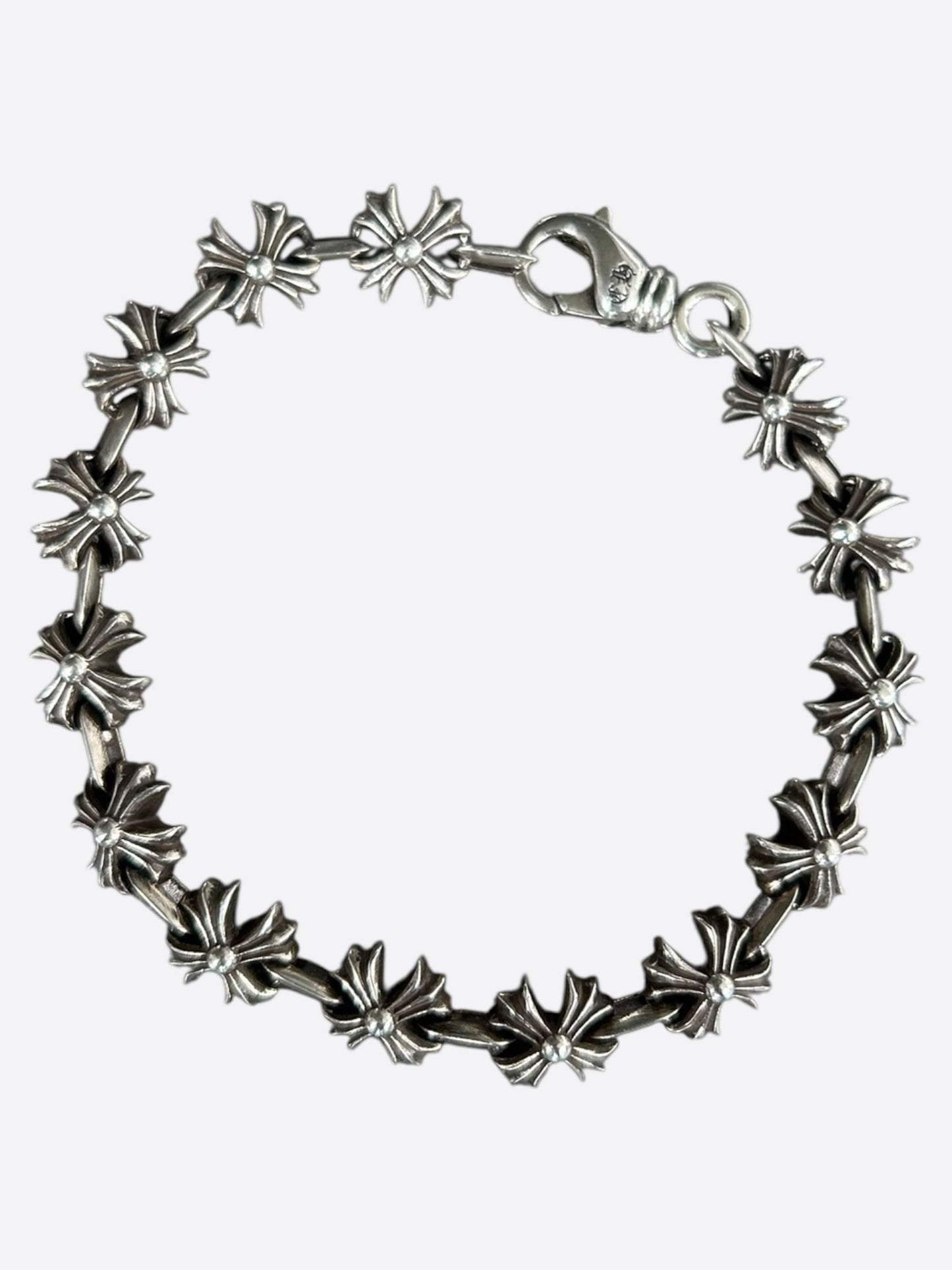 Chrome Hearts Silver Cross Plus Bracelet