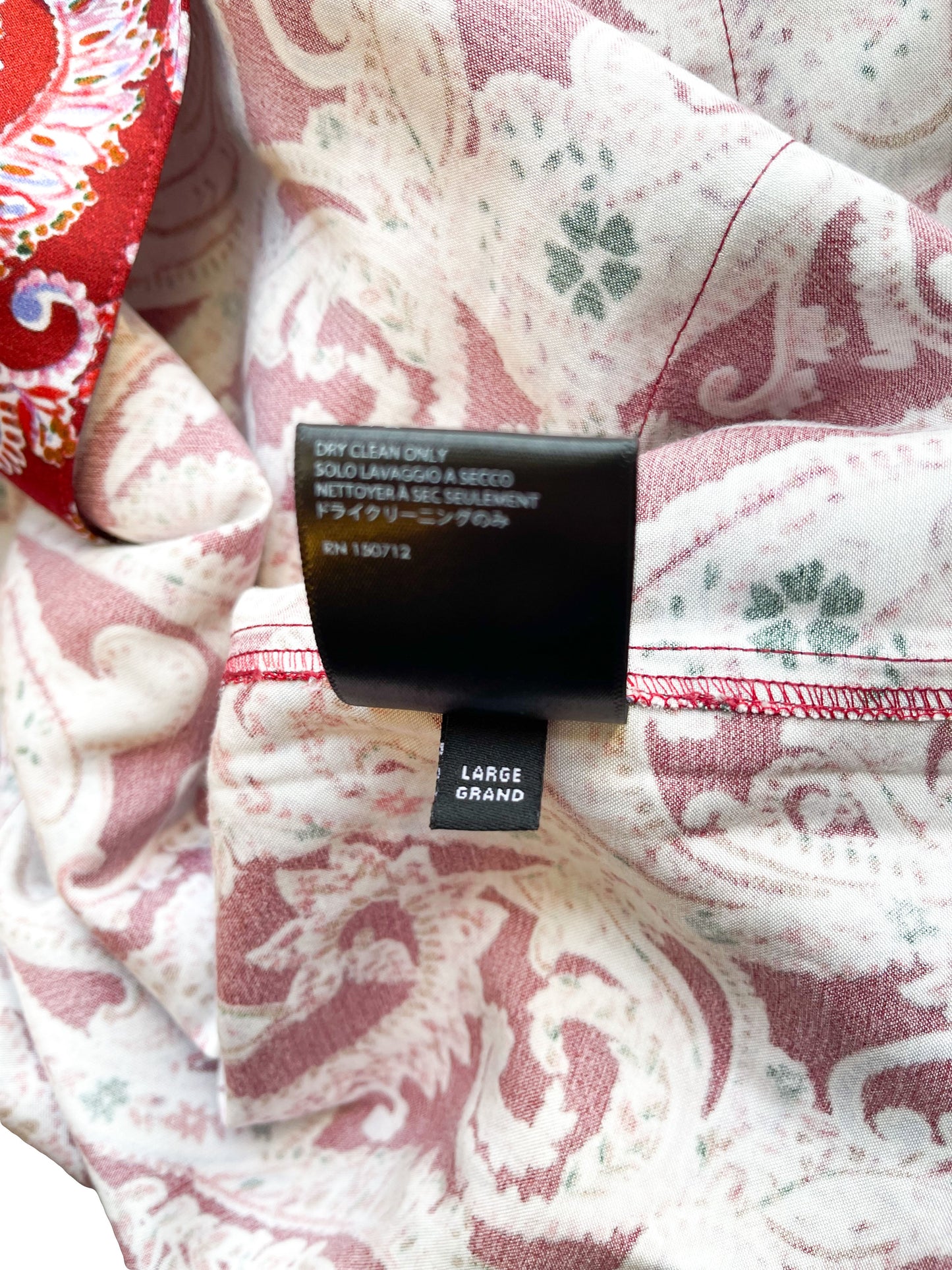 Amiri Red Paisley Pajama Shirt