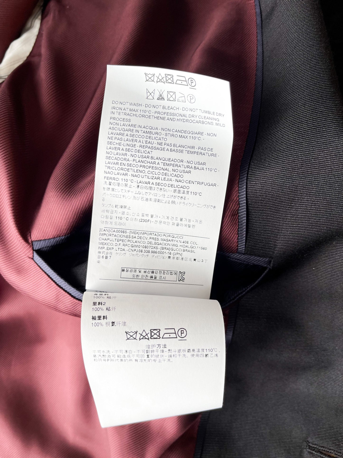 Gucci Black Monogram Blazer