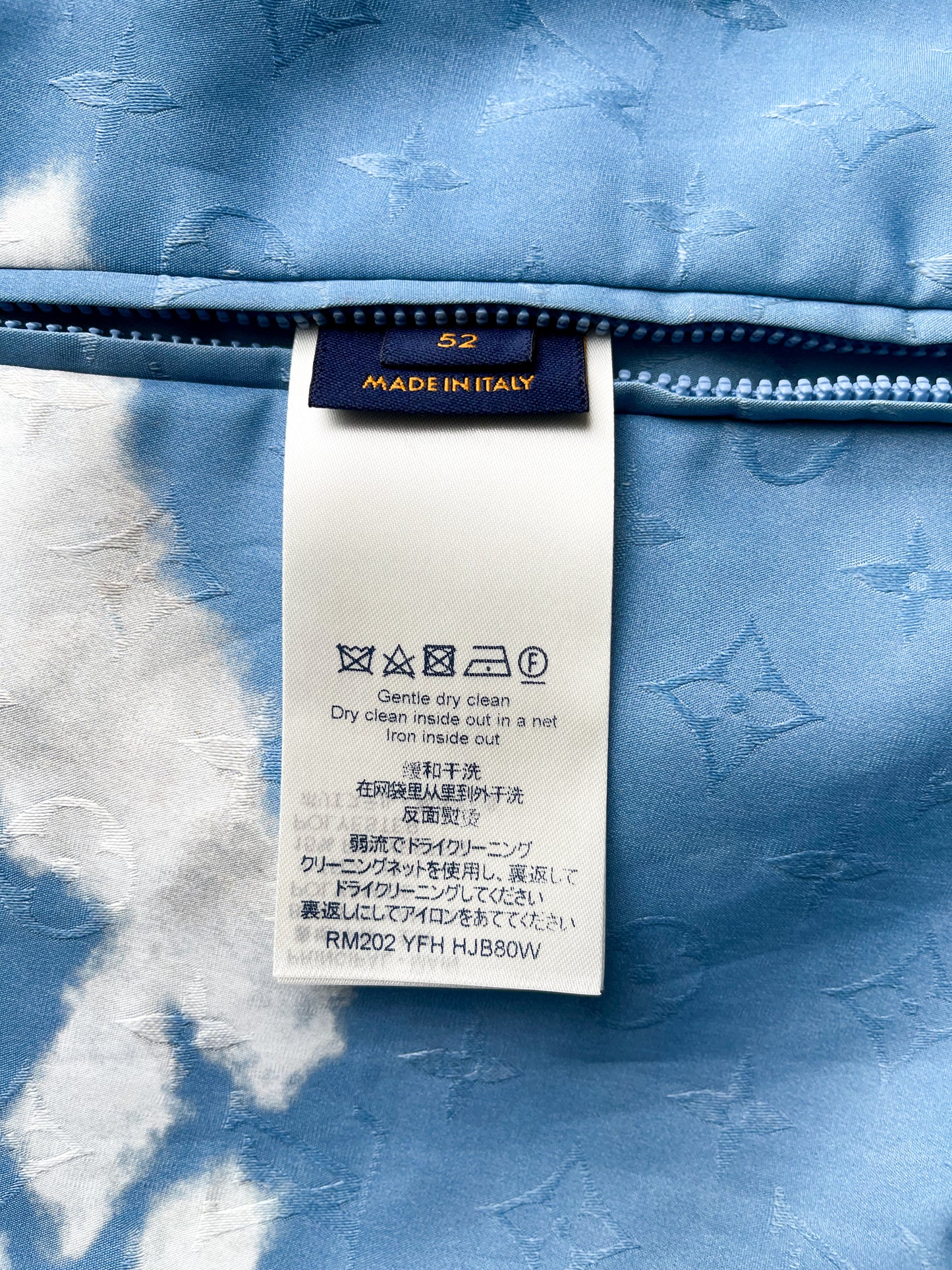 Louis Vuitton Blue Monogram Cloud Windbreaker