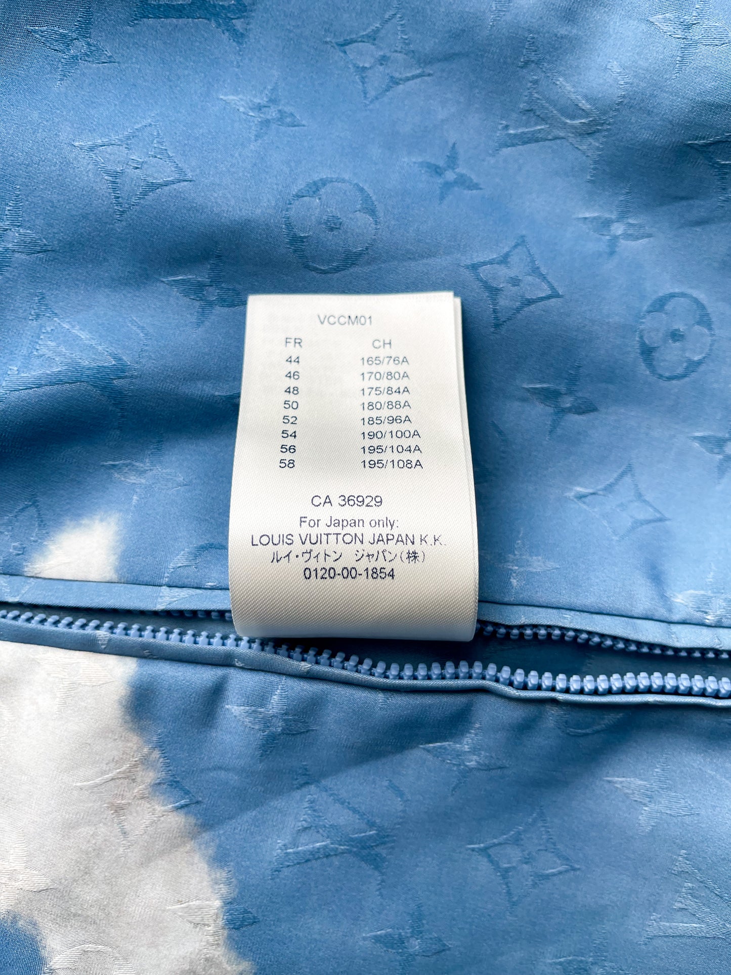 Louis Vuitton Blue Monogram Cloud Windbreaker