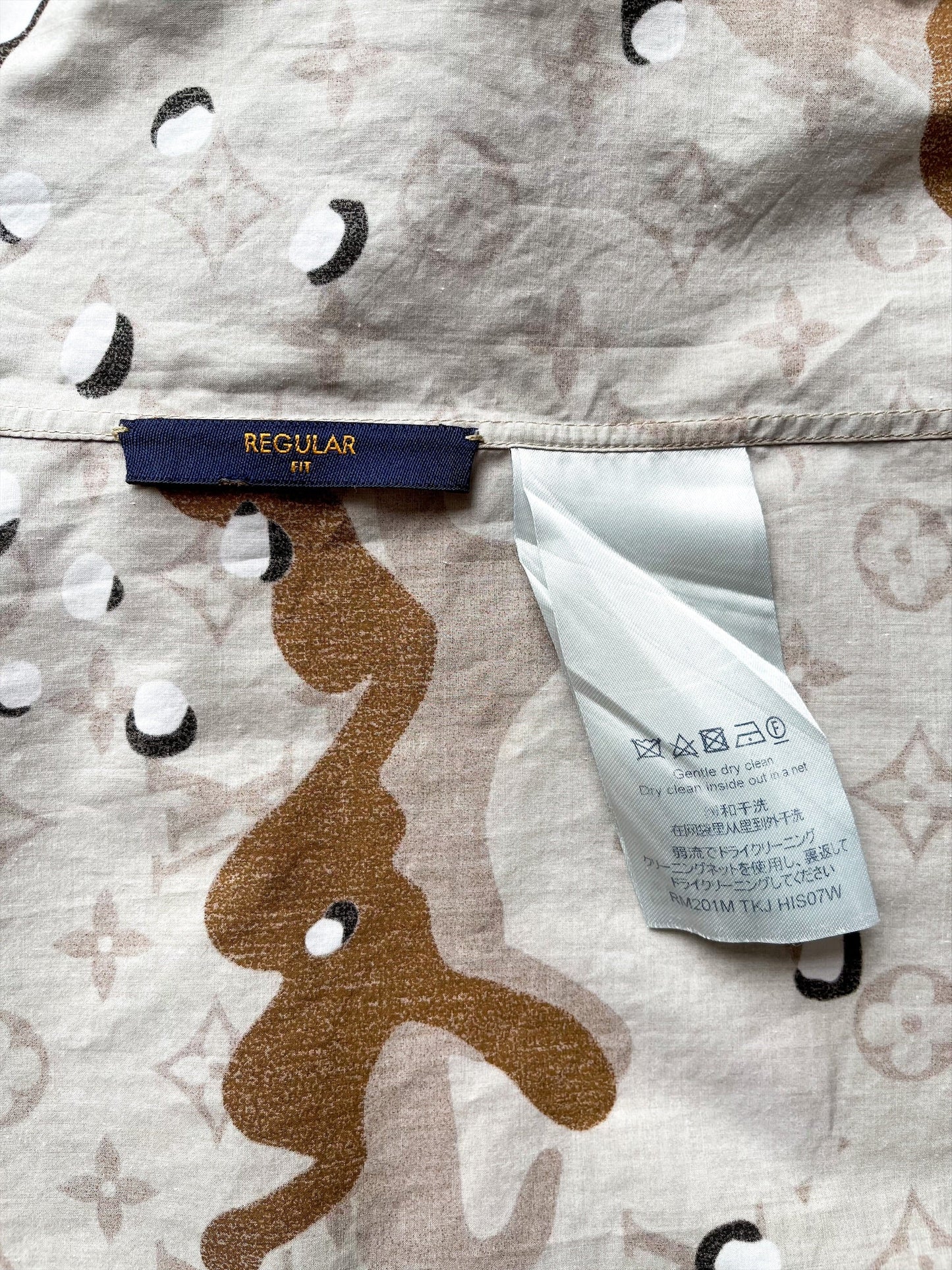 Louis Vuitton Desert Camo Button Up Shirt