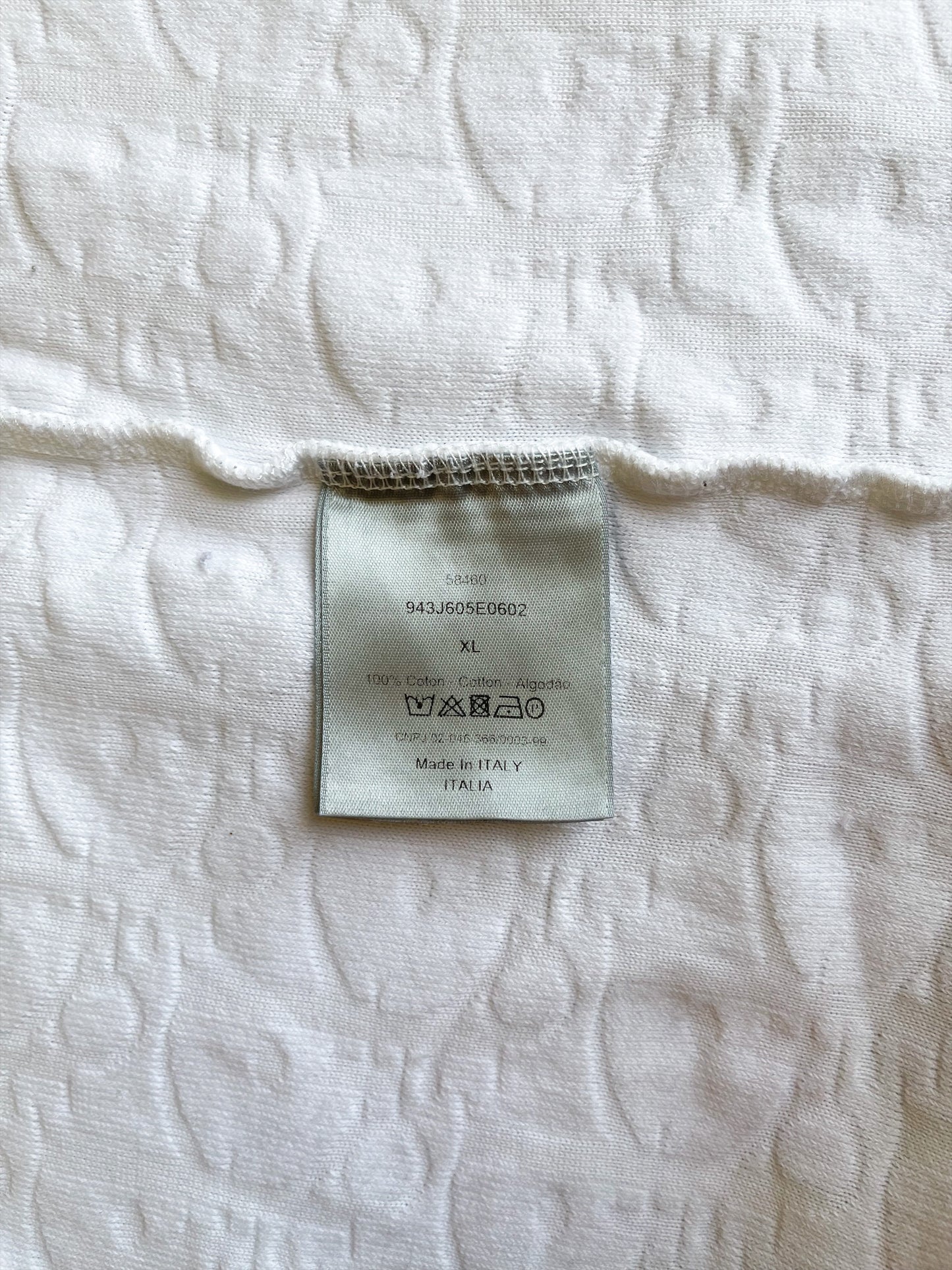 Dior White Monogram Towel Tee