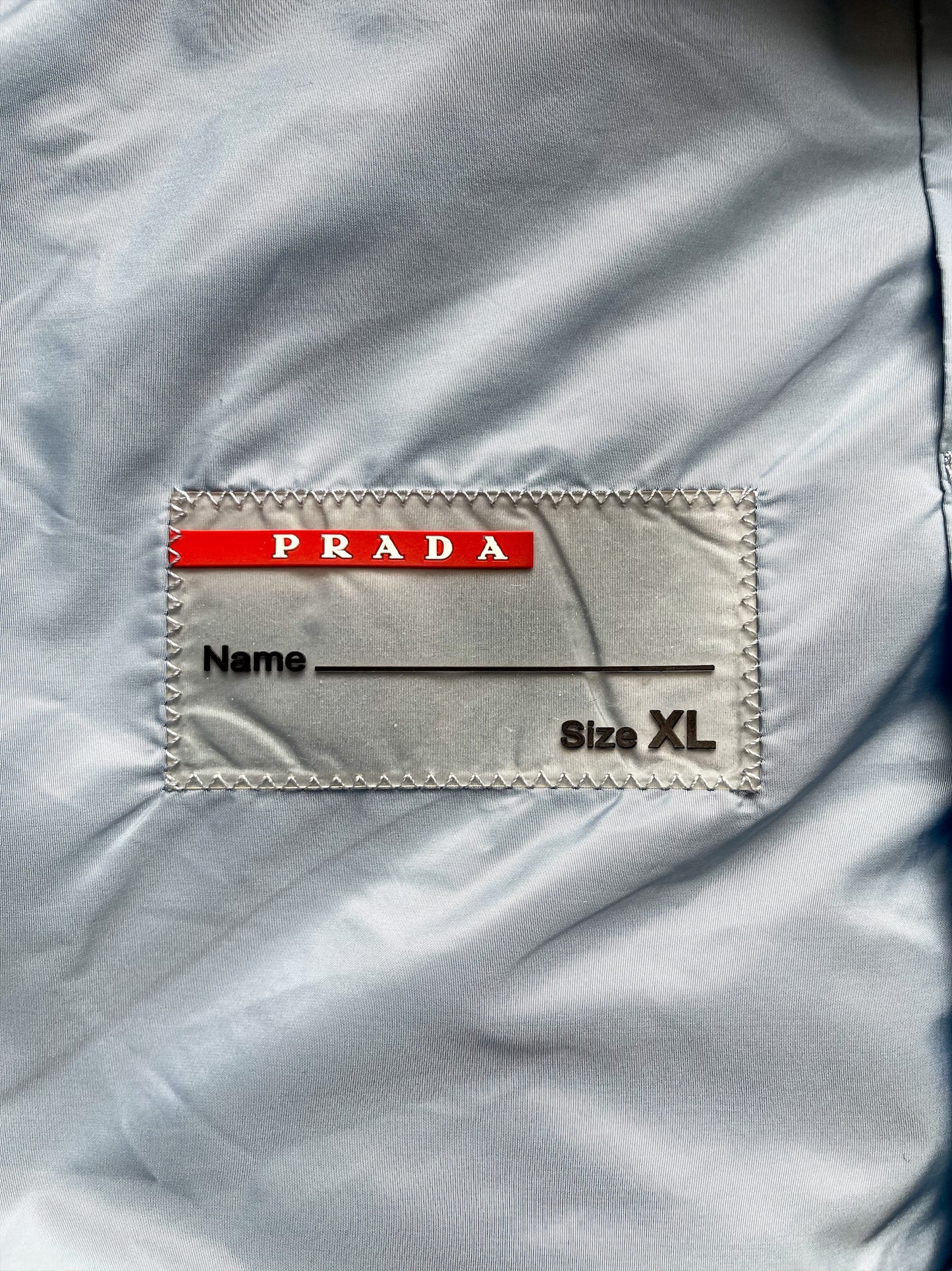 Prada Baby Blue Hooded Windbreaker