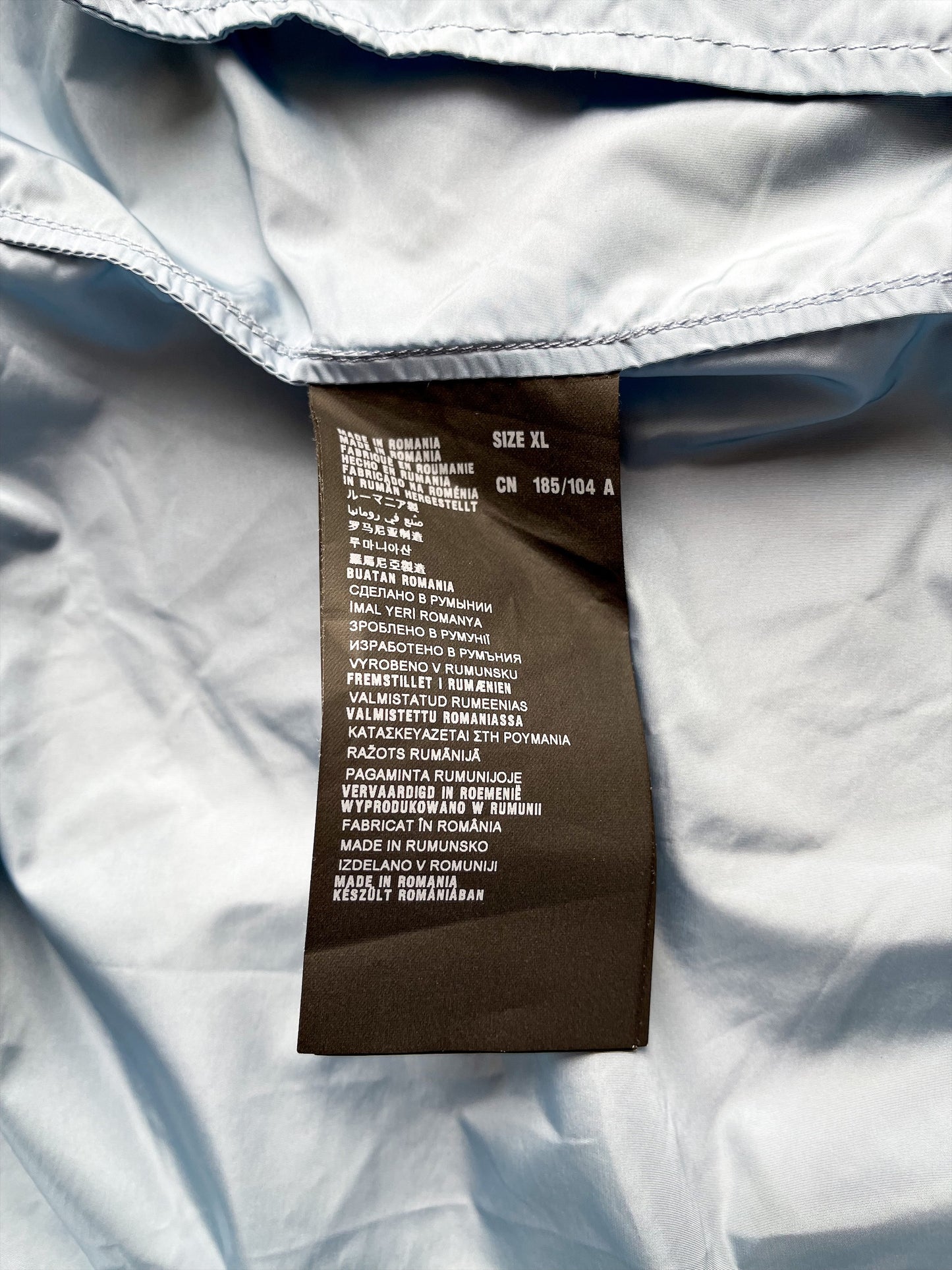 Prada Baby Blue Hooded Windbreaker