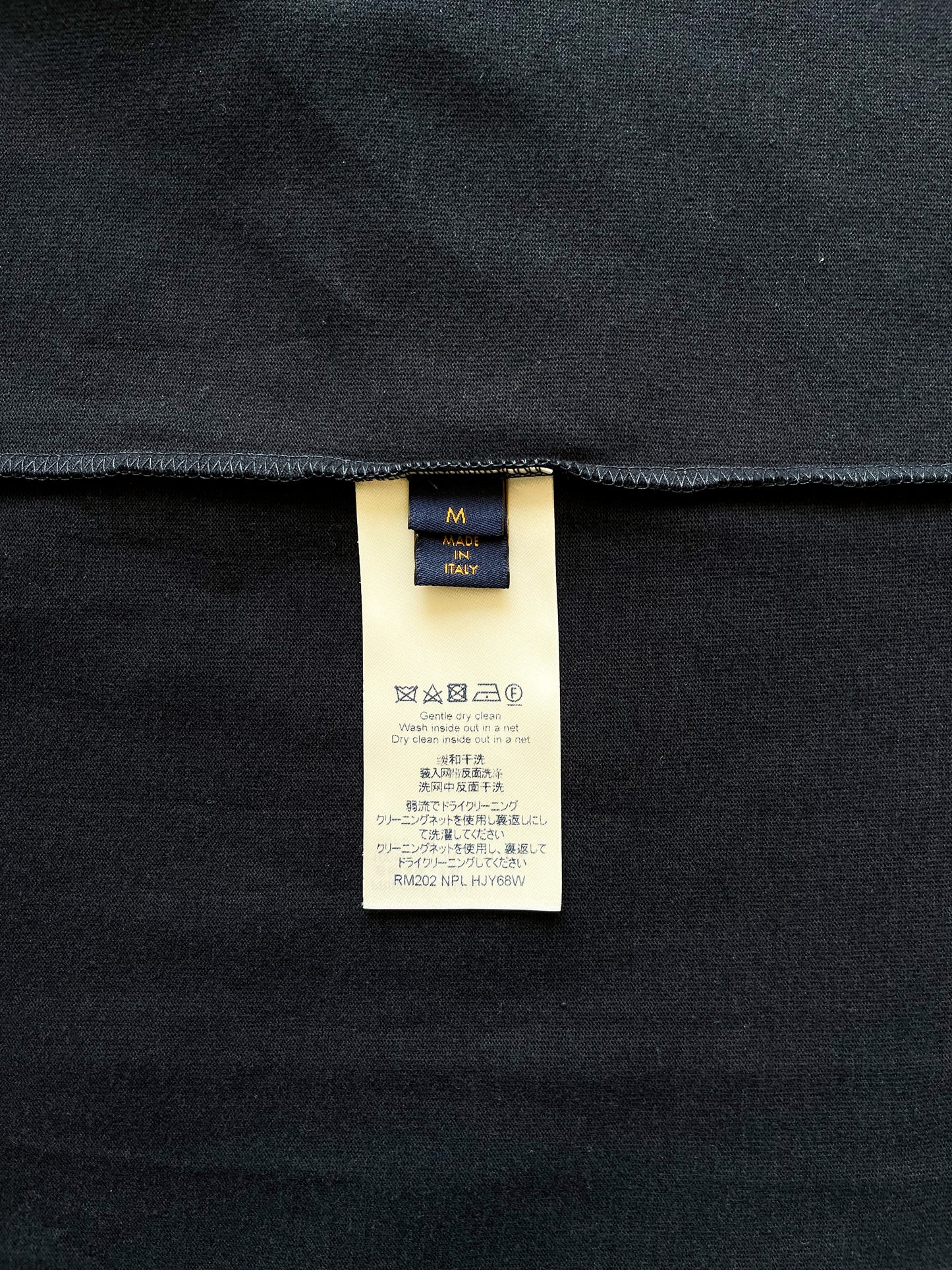 Louis Vuitton Navy Embroidered Flowers Logo Tee