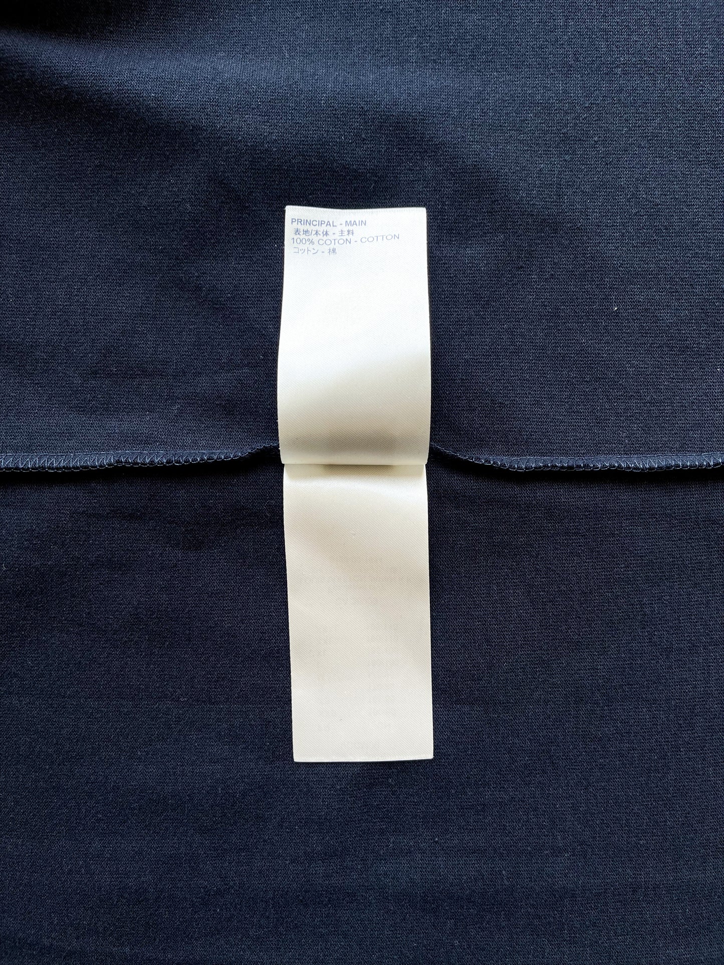 Louis Vuitton Navy Embroidered Flowers Logo Tee