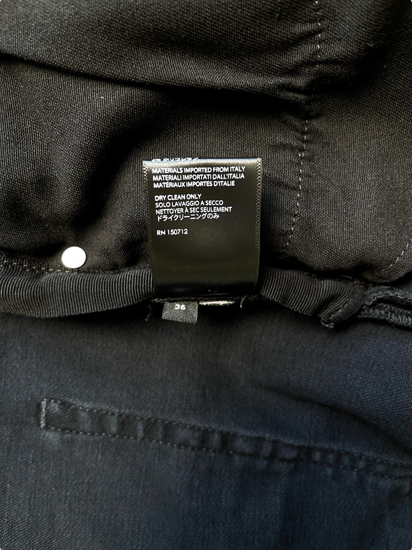 Amiri Cherub Logo Distressed Denim