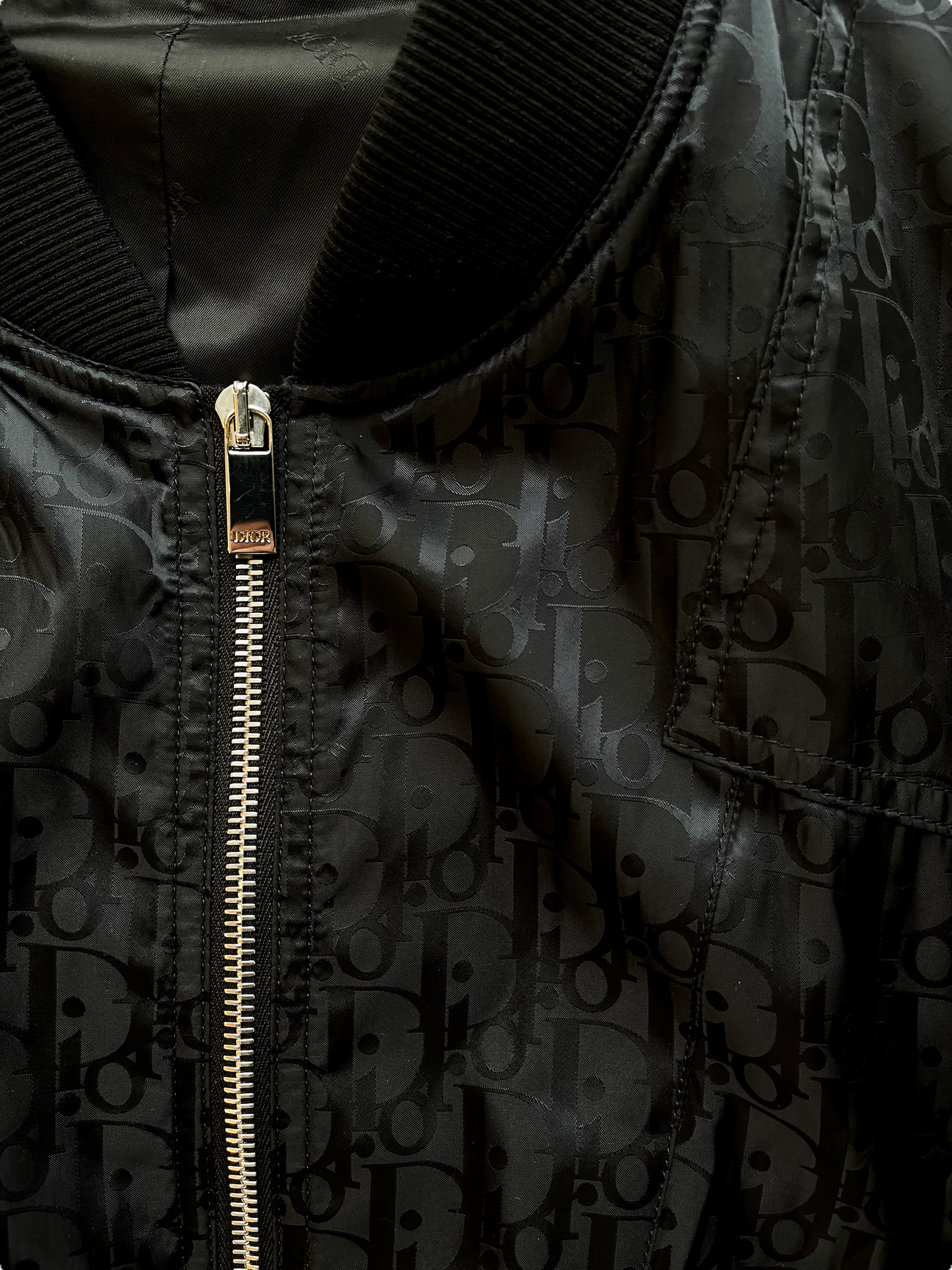 Dior Oblique Black Bomber Jacket