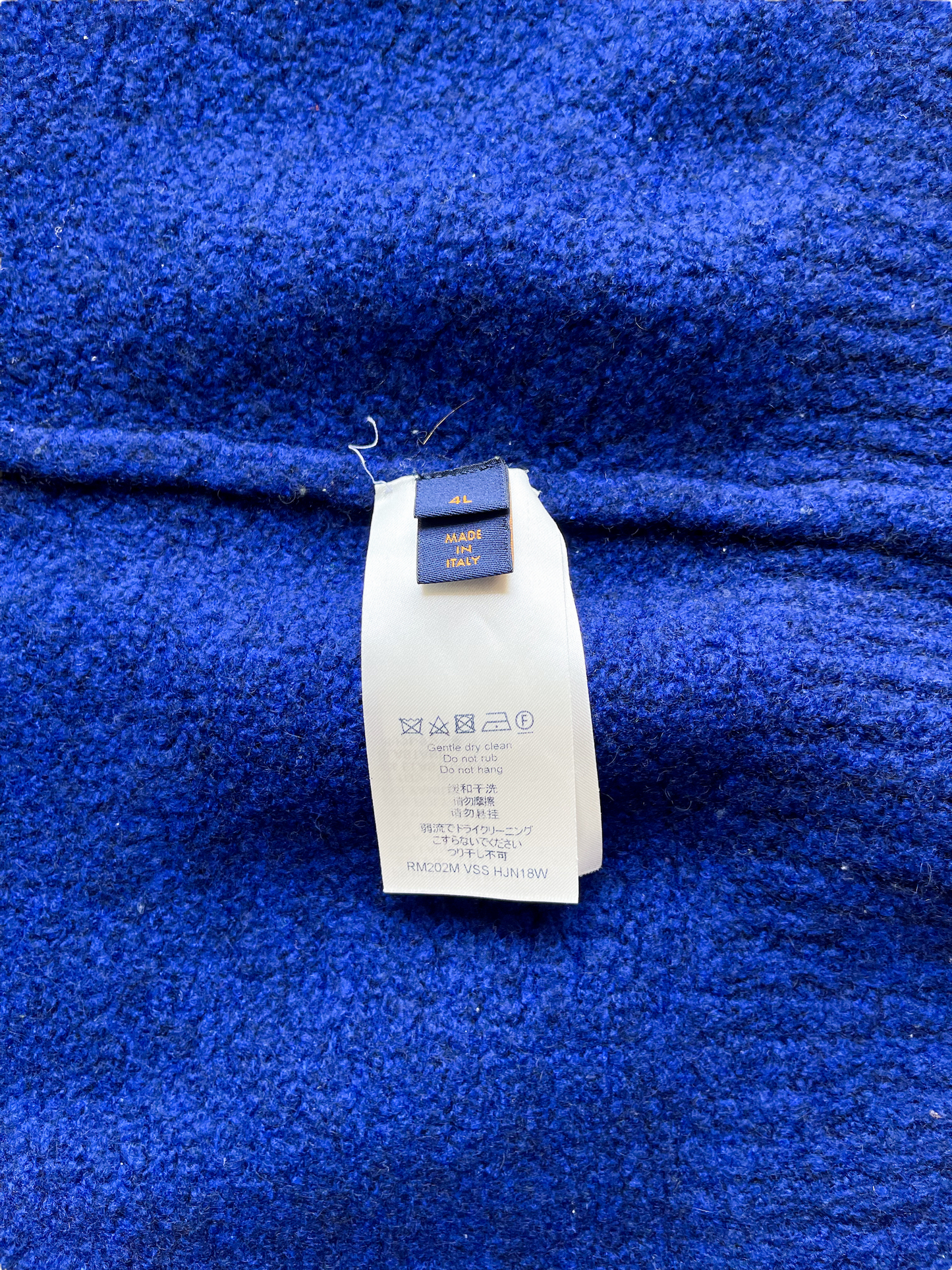Louis Vuitton Blue Intarsia Logo Sweater