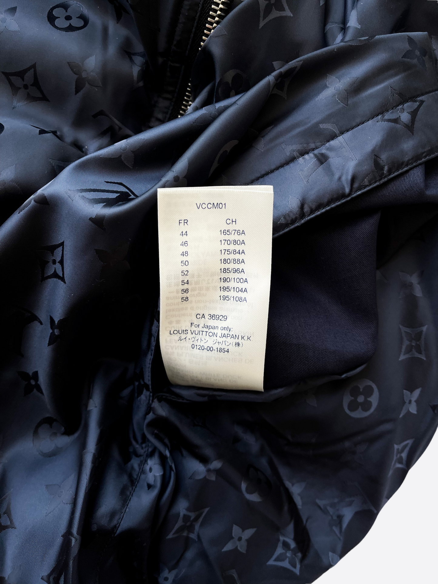 Louis Vuitton Black Monogram Reversible Bomber