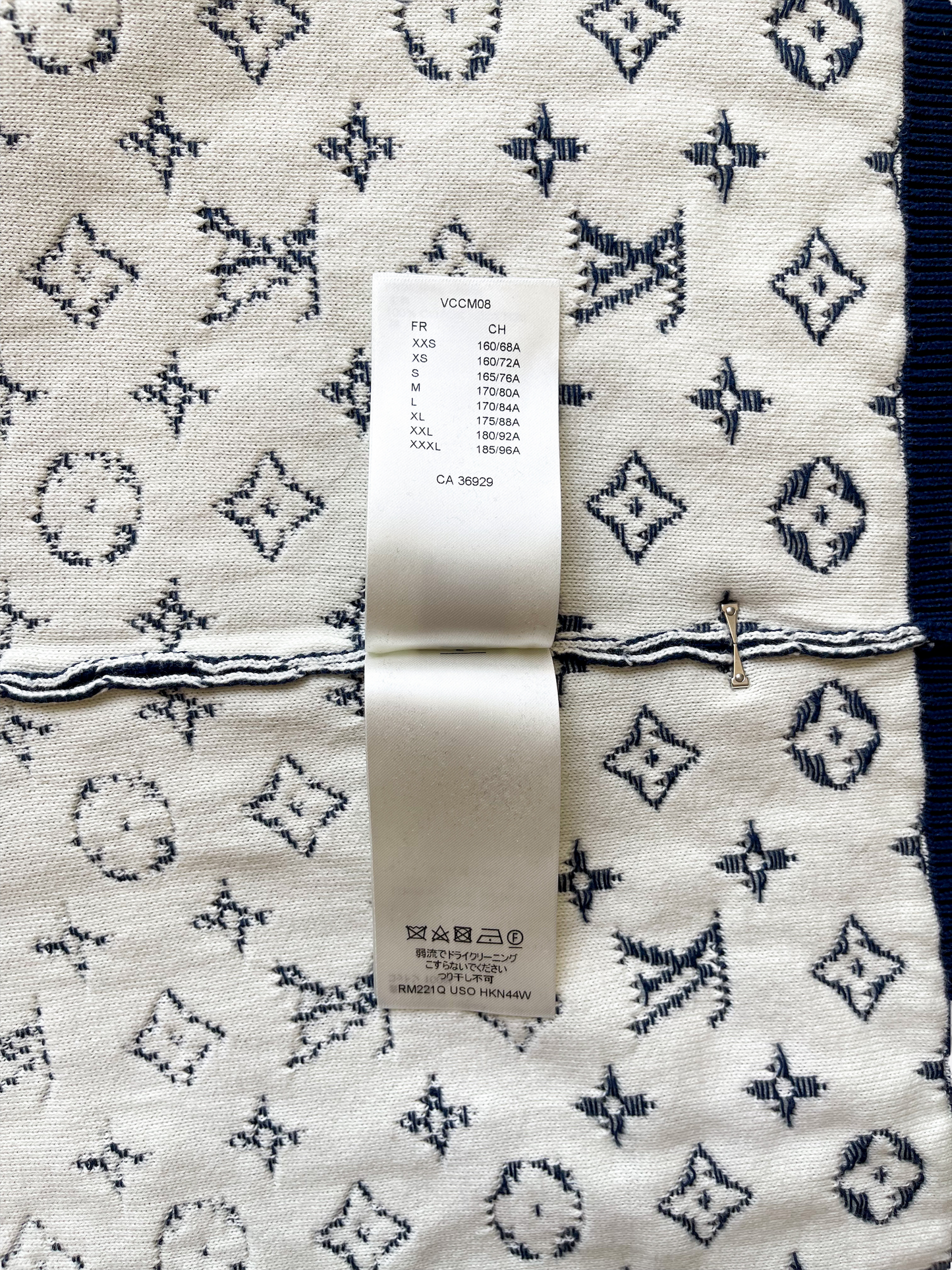 Louis Vuitton Navy Monogram Gradient Sweater