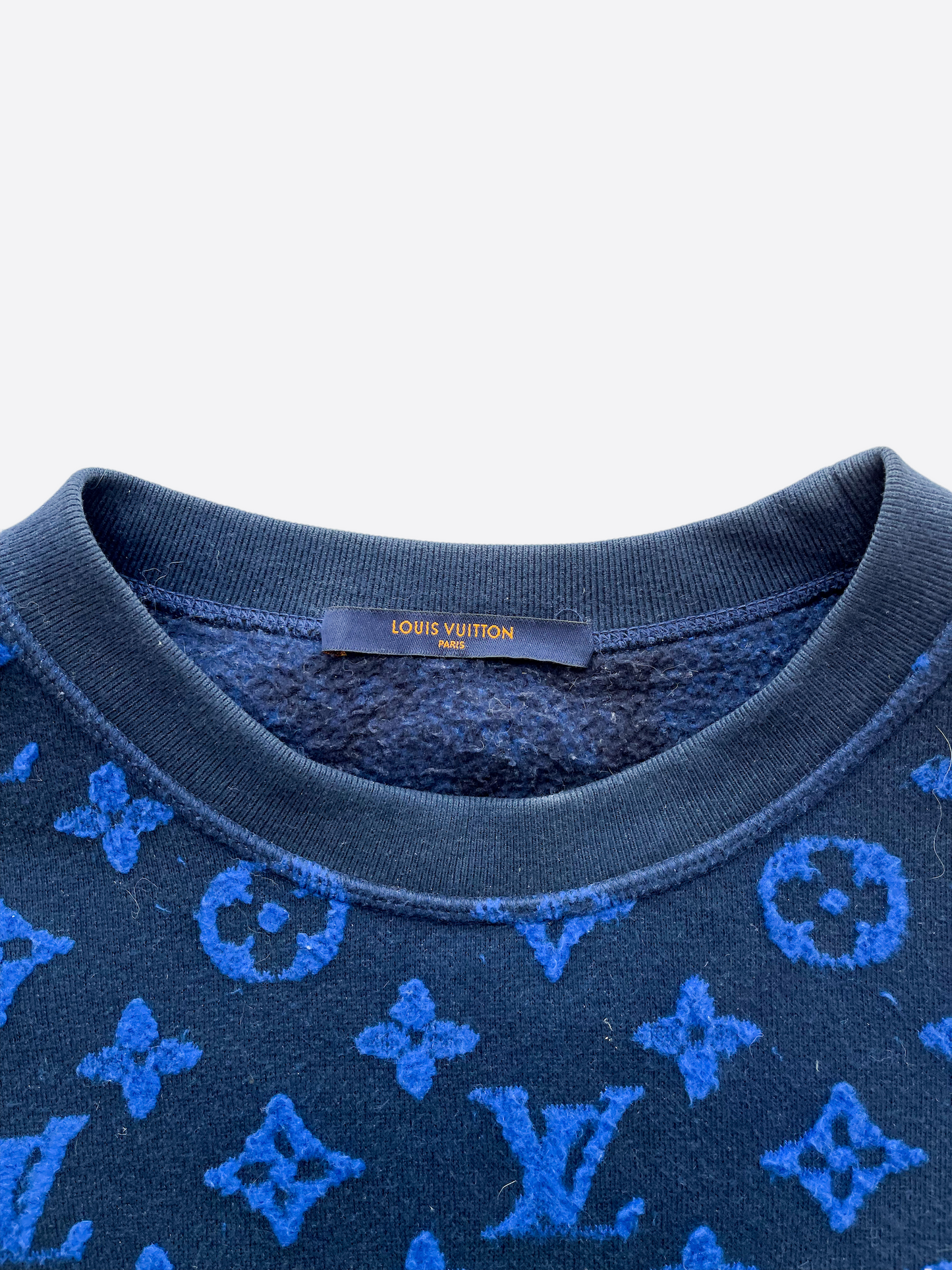 Louis Vuitton Blue Monogram Jacquard Sweater