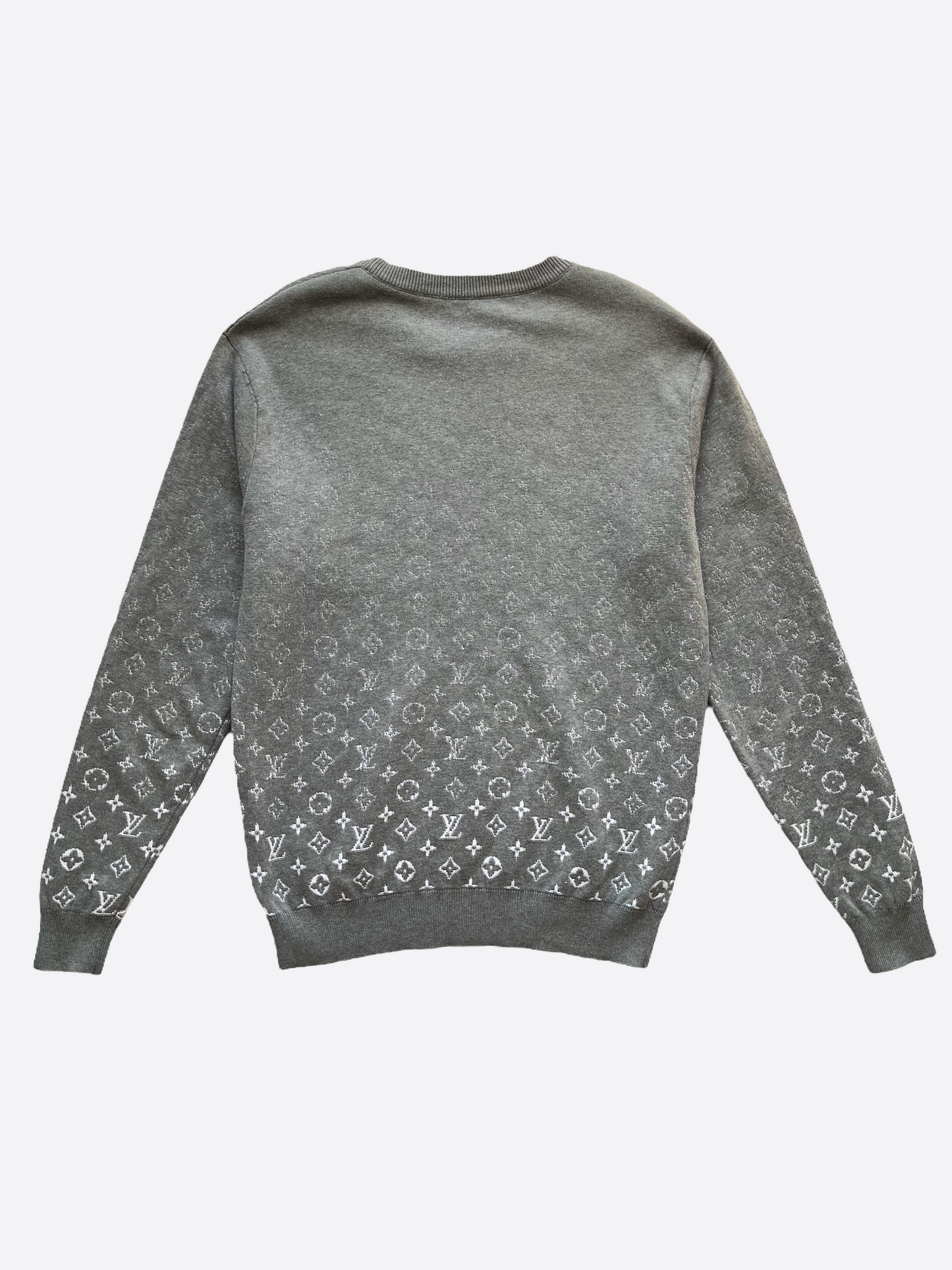 Louis Vuitton Grey Monogram Gradient Sweater