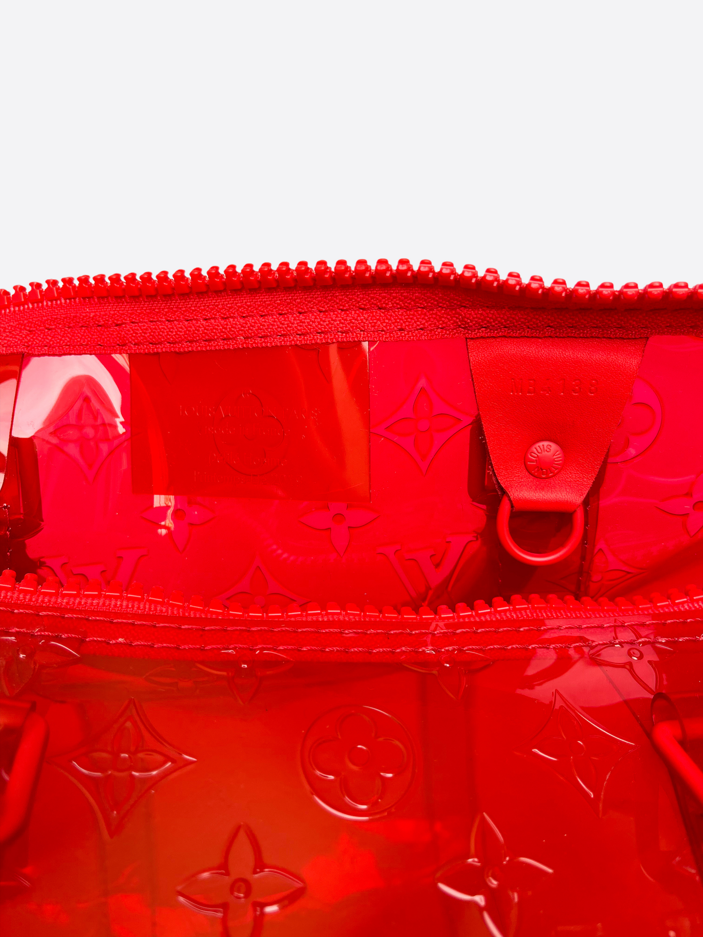 Louis Vuitton Red Prism Keepall 50