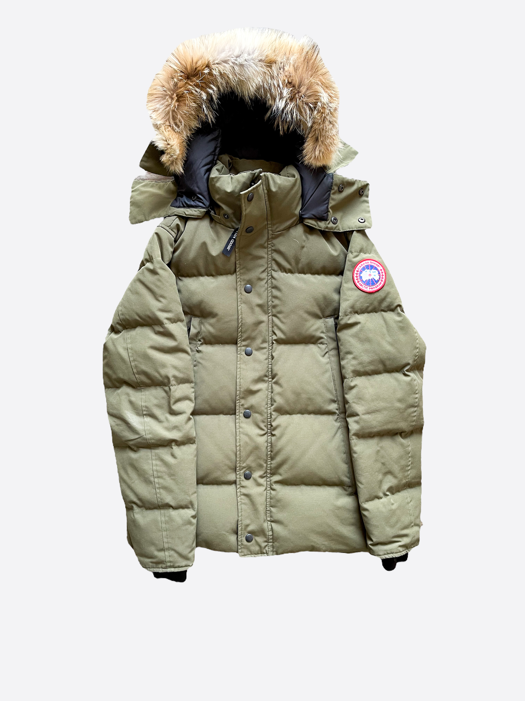 Canada goose wyndham parka cheap military green