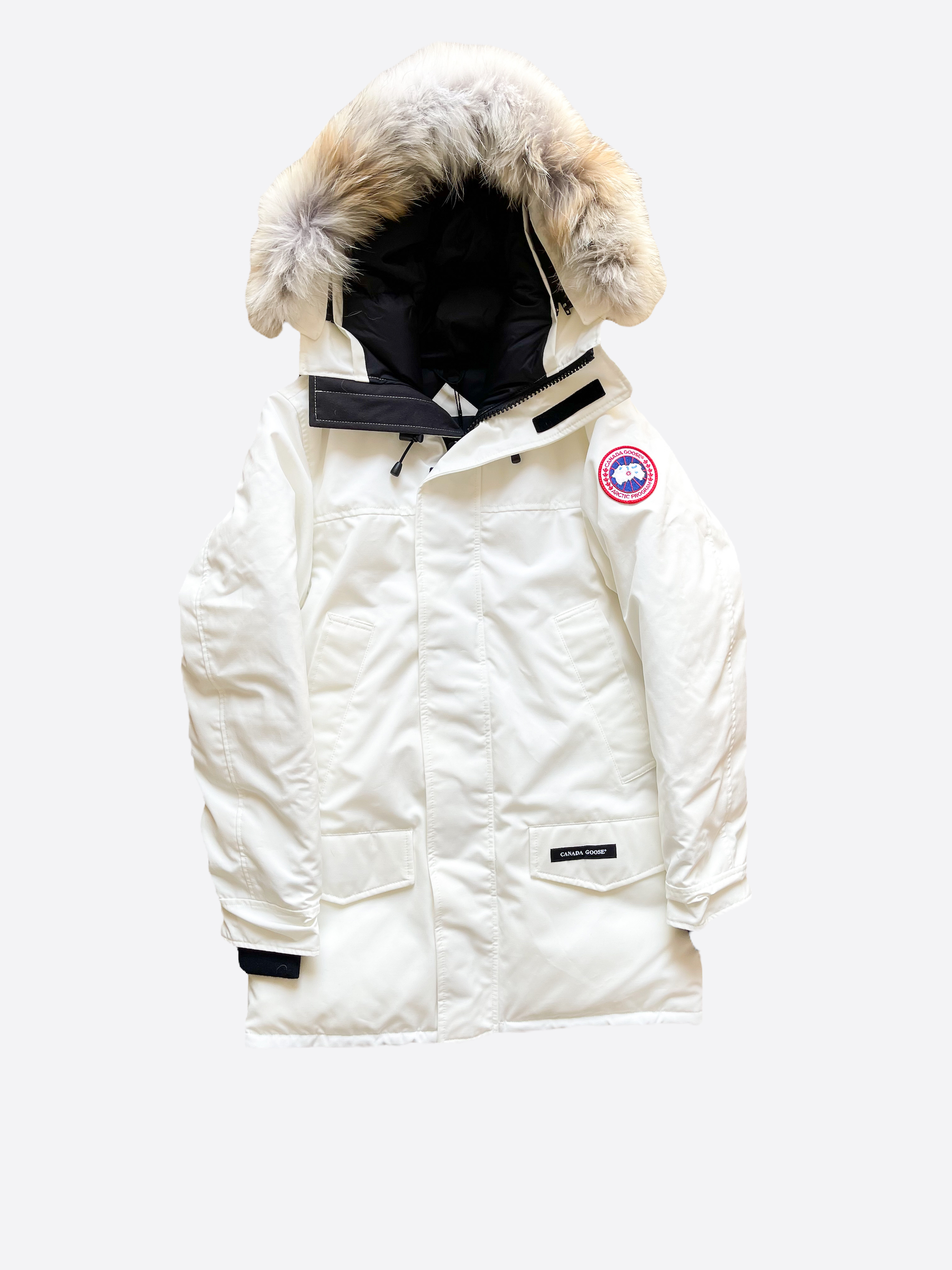 White canada goose clearance jacket mens