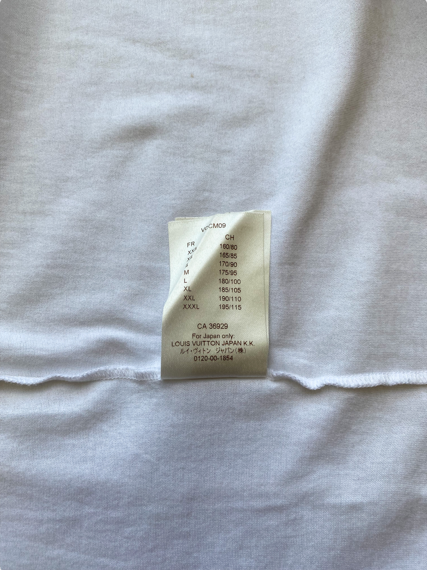 Louis Vuitton Fragment Design White Logo Tee