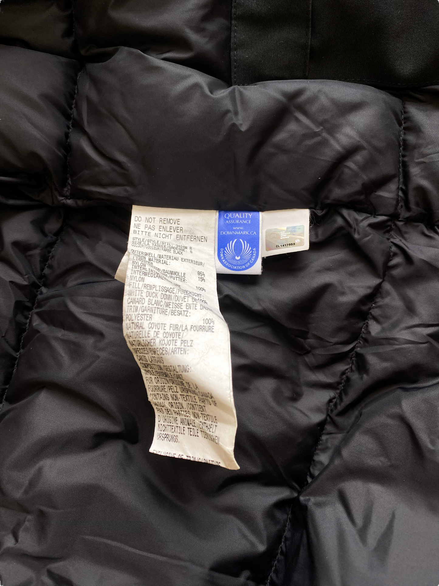 Canada Goose Black Chateau Men's Jacket