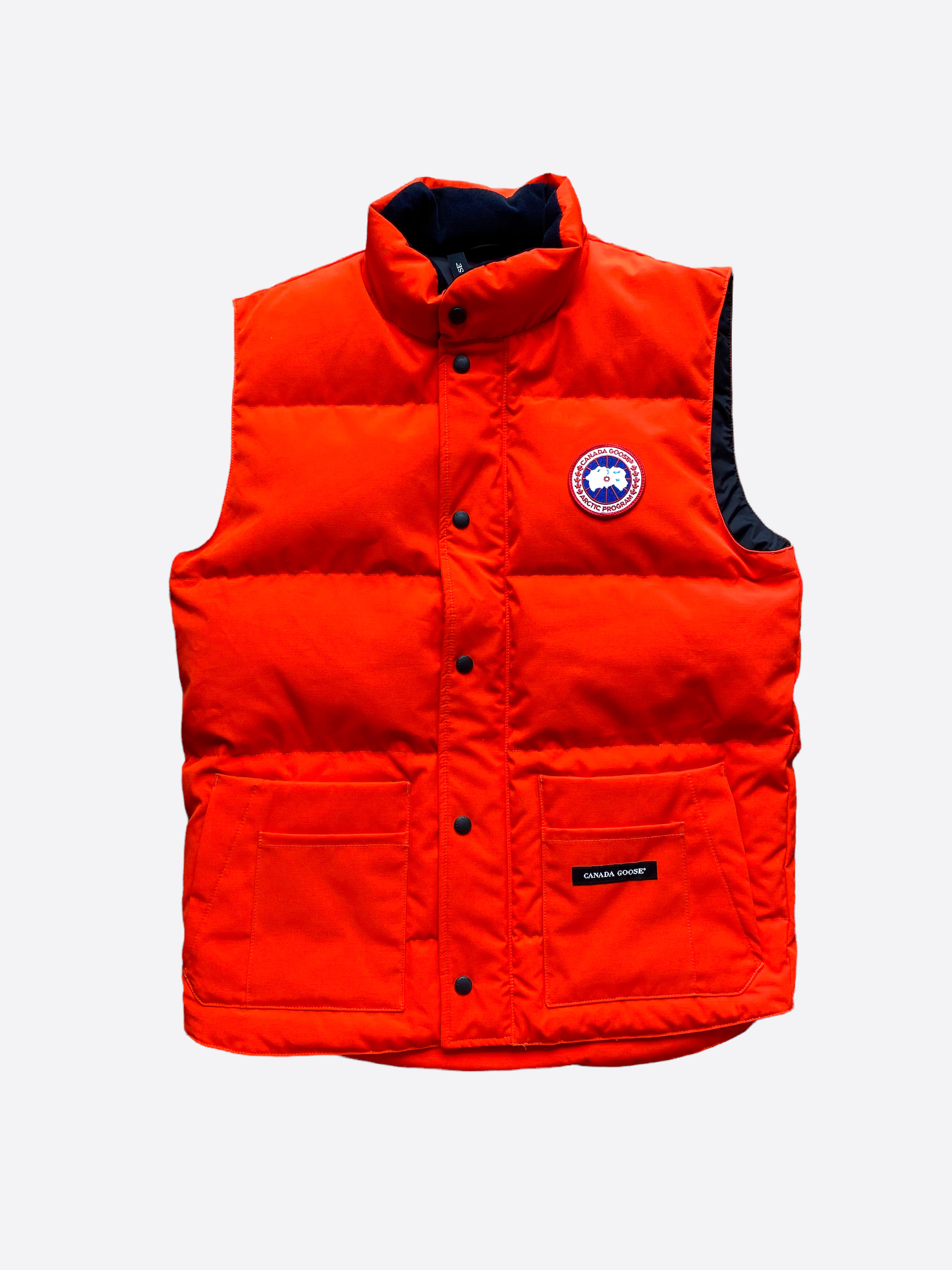 Orange canada goose vest best sale