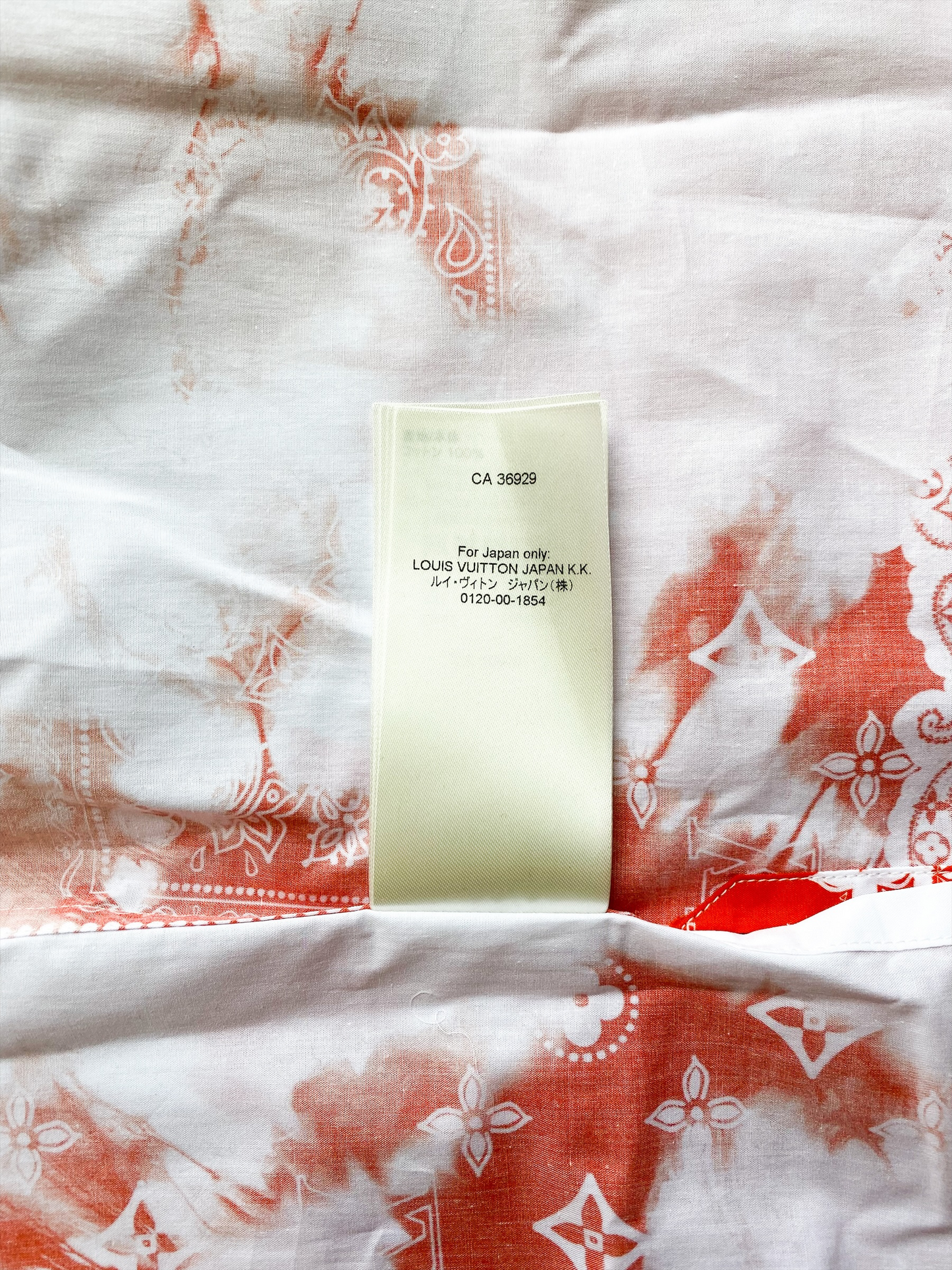 Louis Vuitton Red Monogram Bandana Button Up Shirt