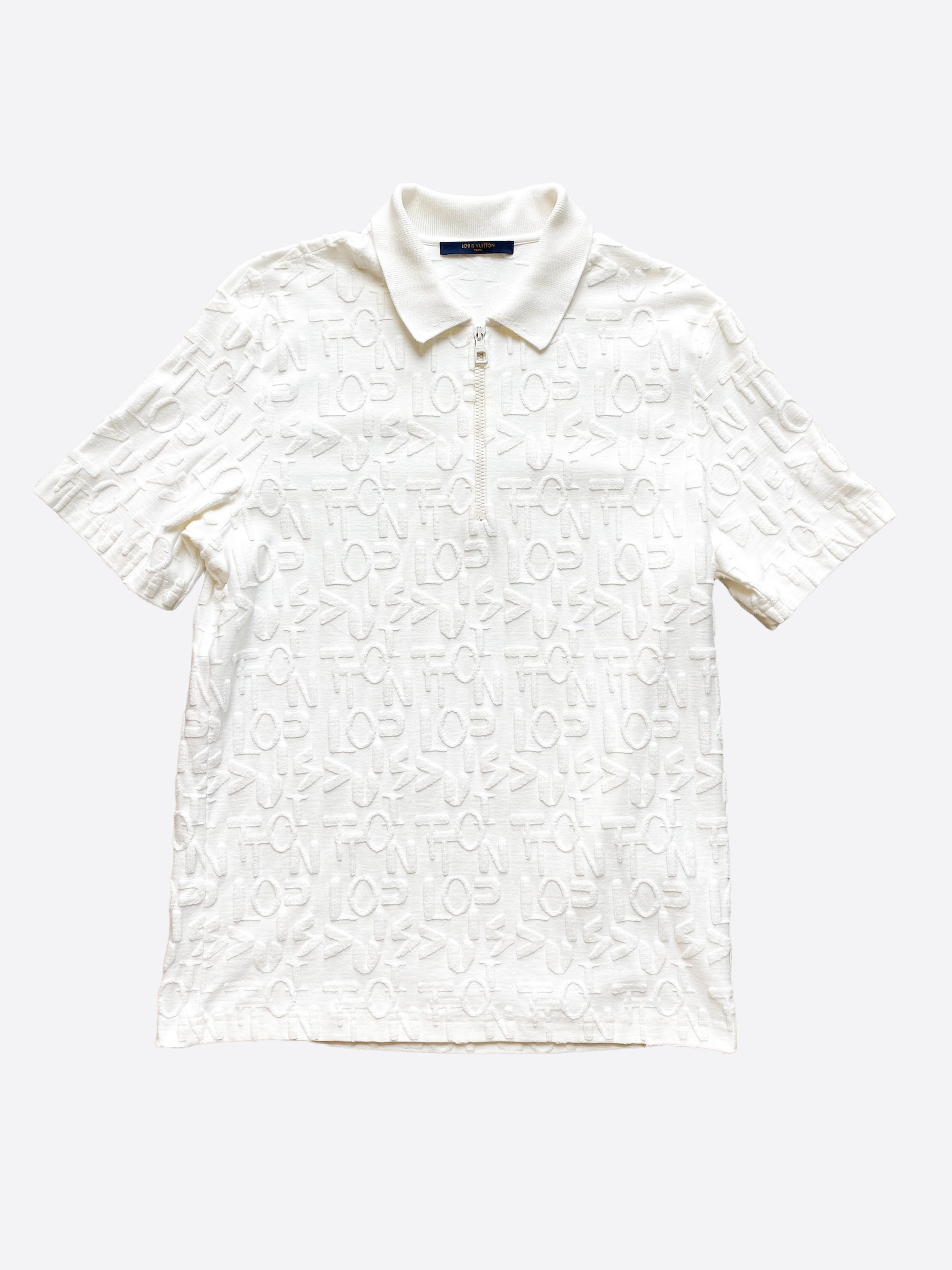 Louis Vuitton Luxury Brand White Polo Shirt