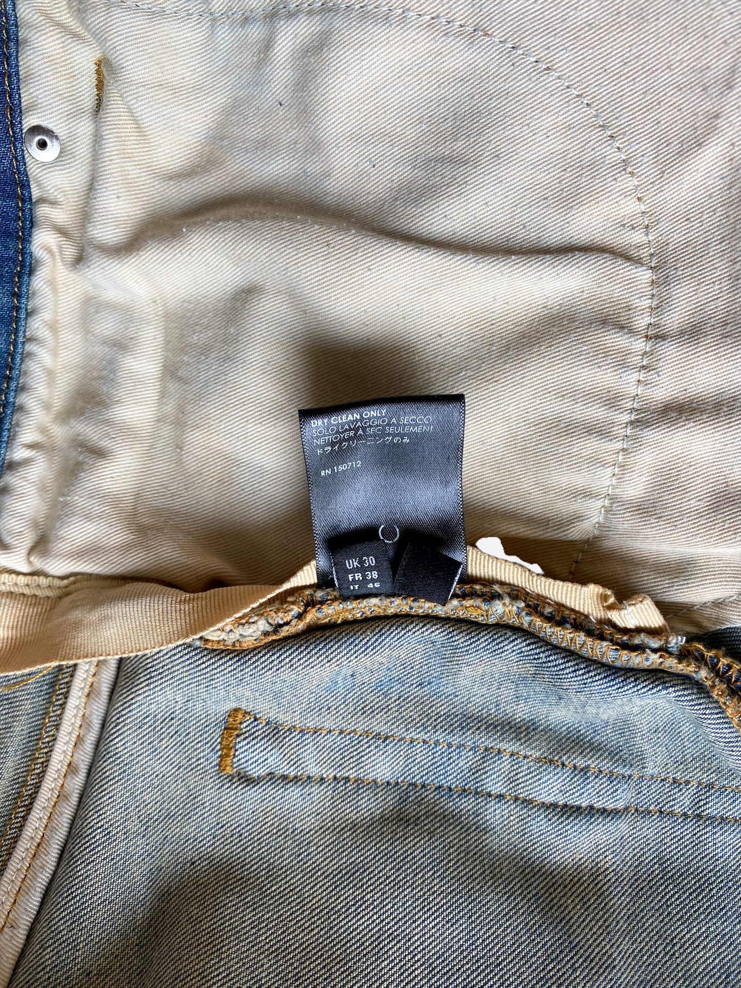 Amiri Blue Bandana Patch MX1 Distressed Jeans