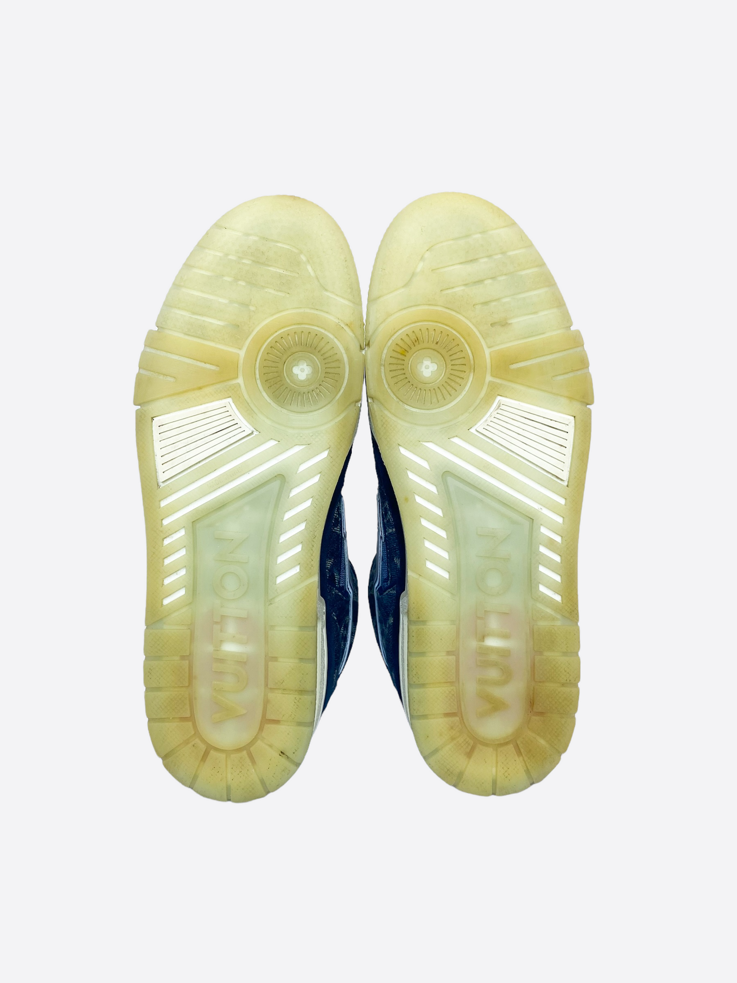 Louis Vuitton Denim Monogram Mid Top Trainers