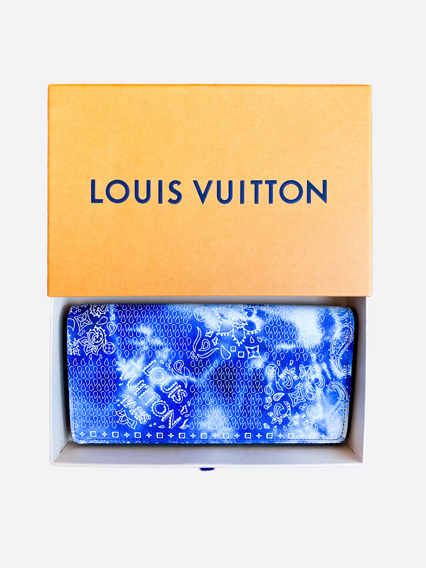 Louis Vuitton Blue Bandana Monogram Brazza Wallet
