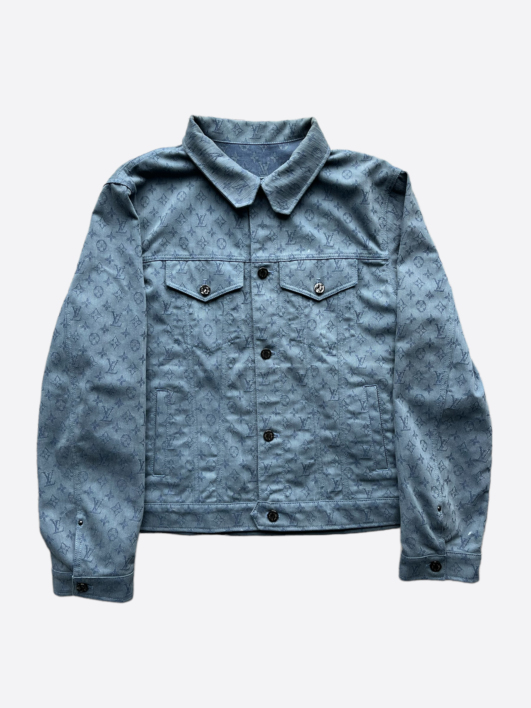 Louis Vuitton, Jackets & Coats, Louis Vuitton Quilted Denim Jacket Sz 36