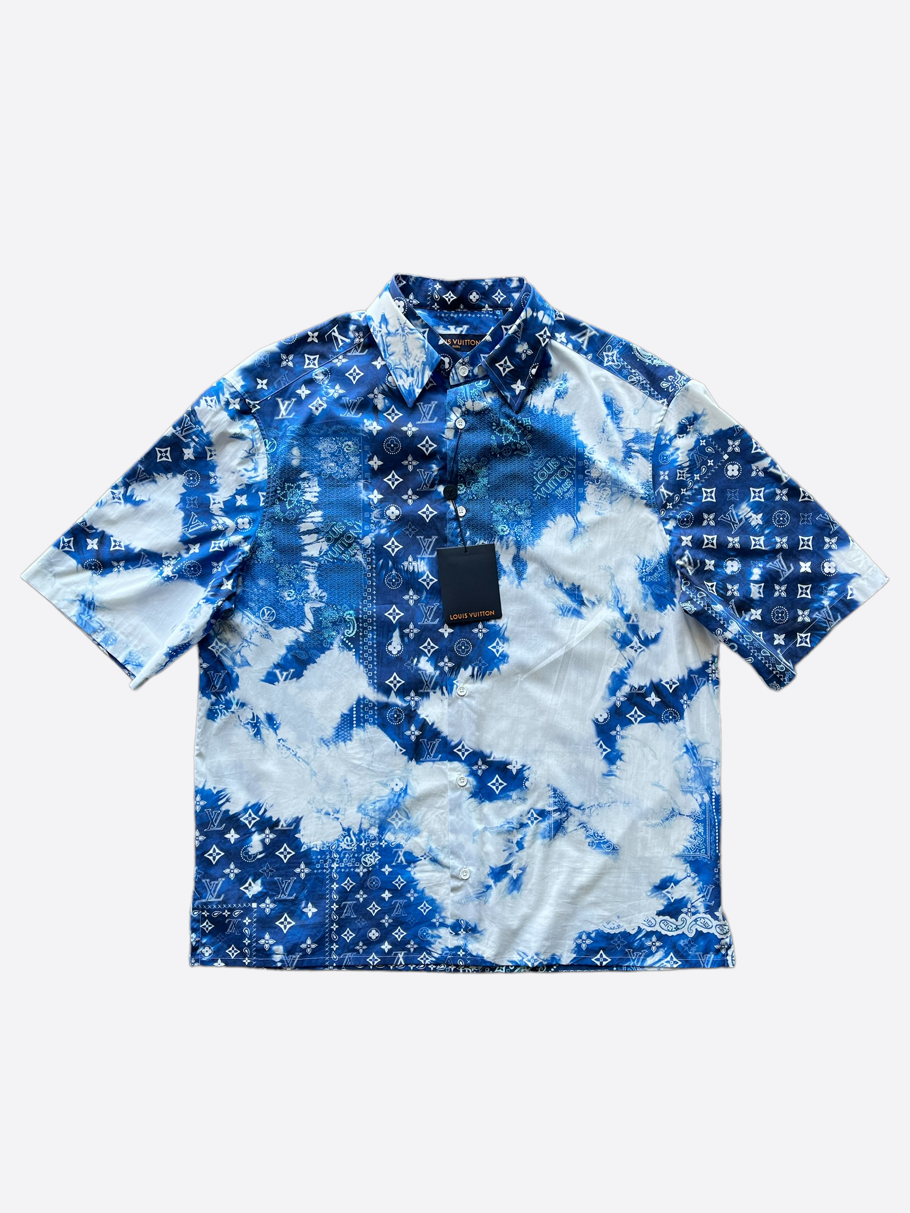 Louis Vuitton Monogram Bandana Printed T-Shirt Blue/White Men's - SS22 - US