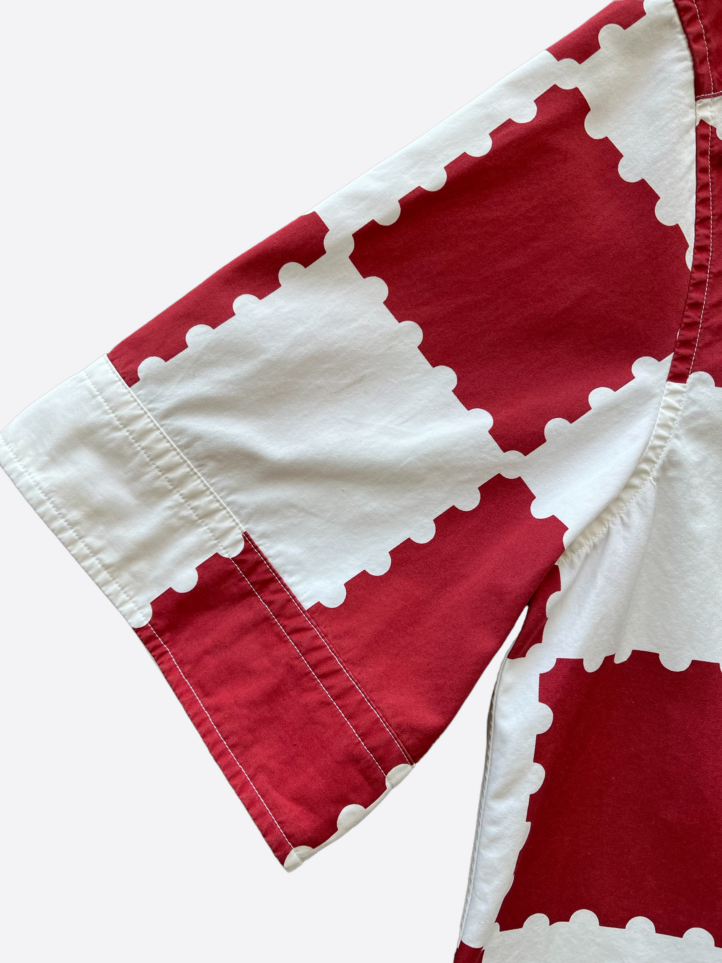 Louis Vuitton Nigo Red & White Checkered Button Up Shirt