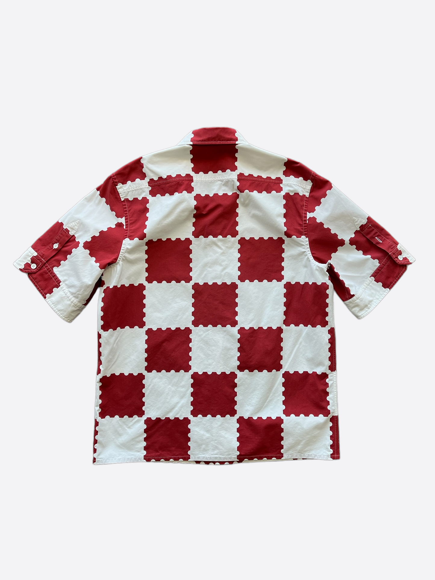 Louis Vuitton Nigo Red & White Checkered Button Up Shirt