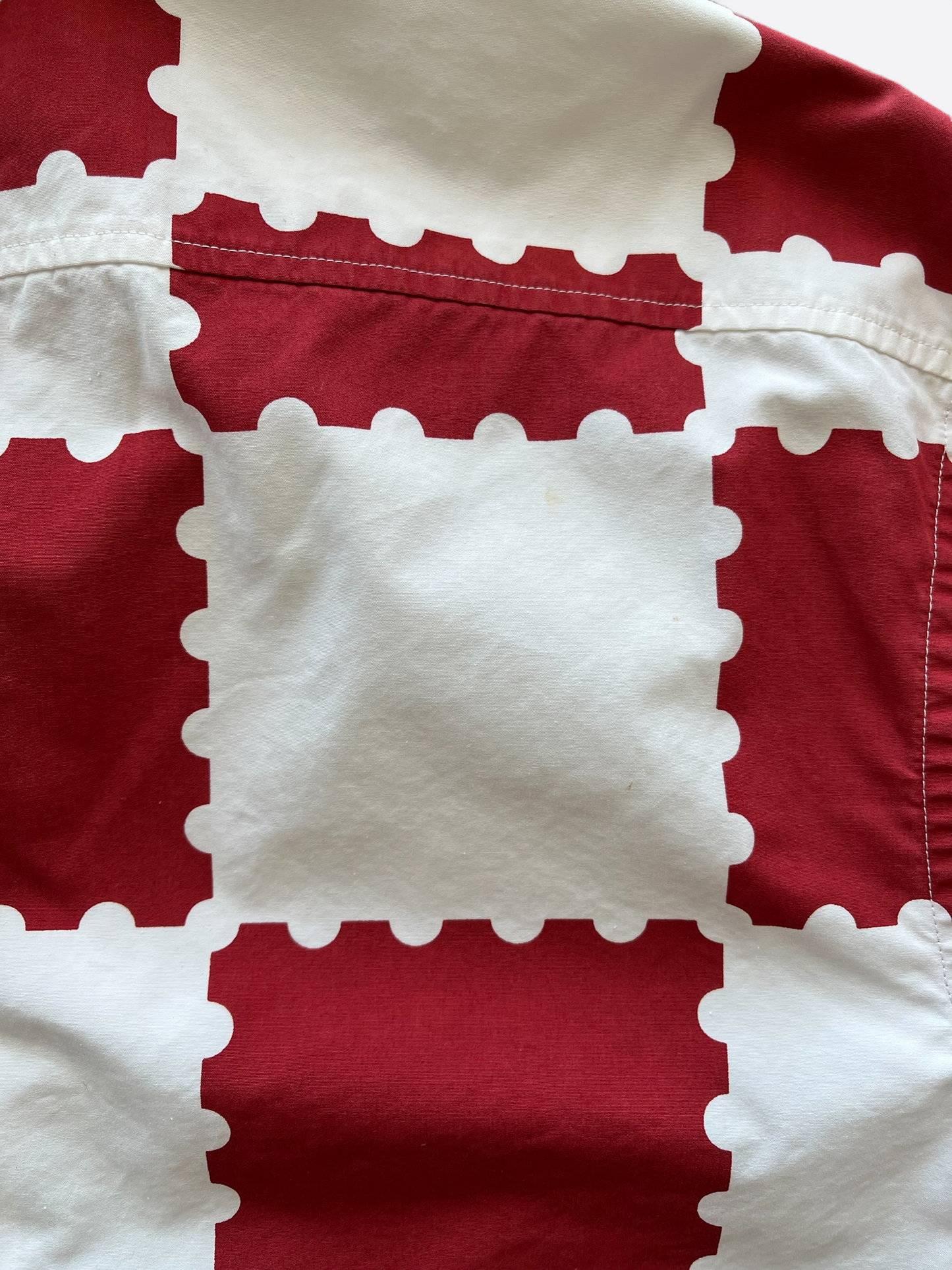 Louis Vuitton Nigo Red & White Checkered Button Up Shirt