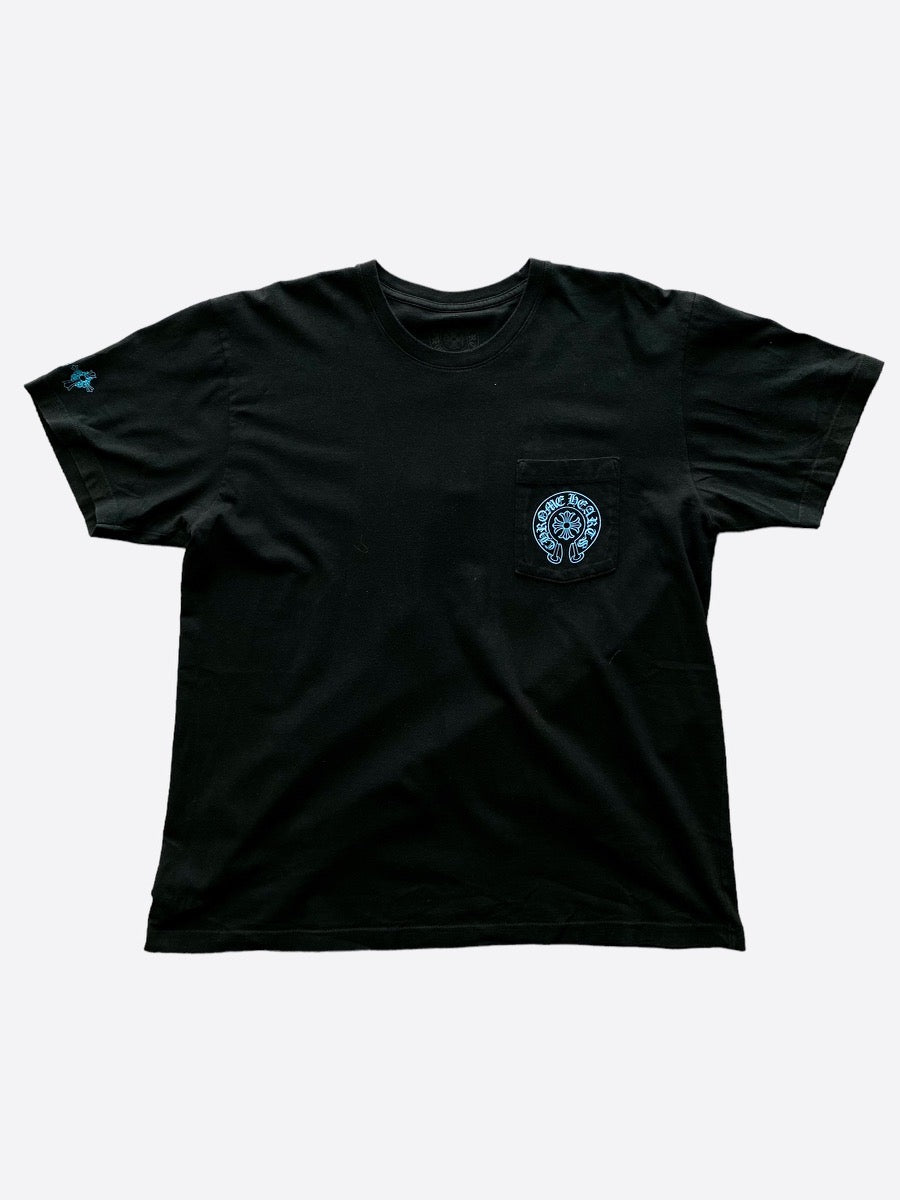 Chrome Hearts Black & Blue Triple Cross T-Shirt