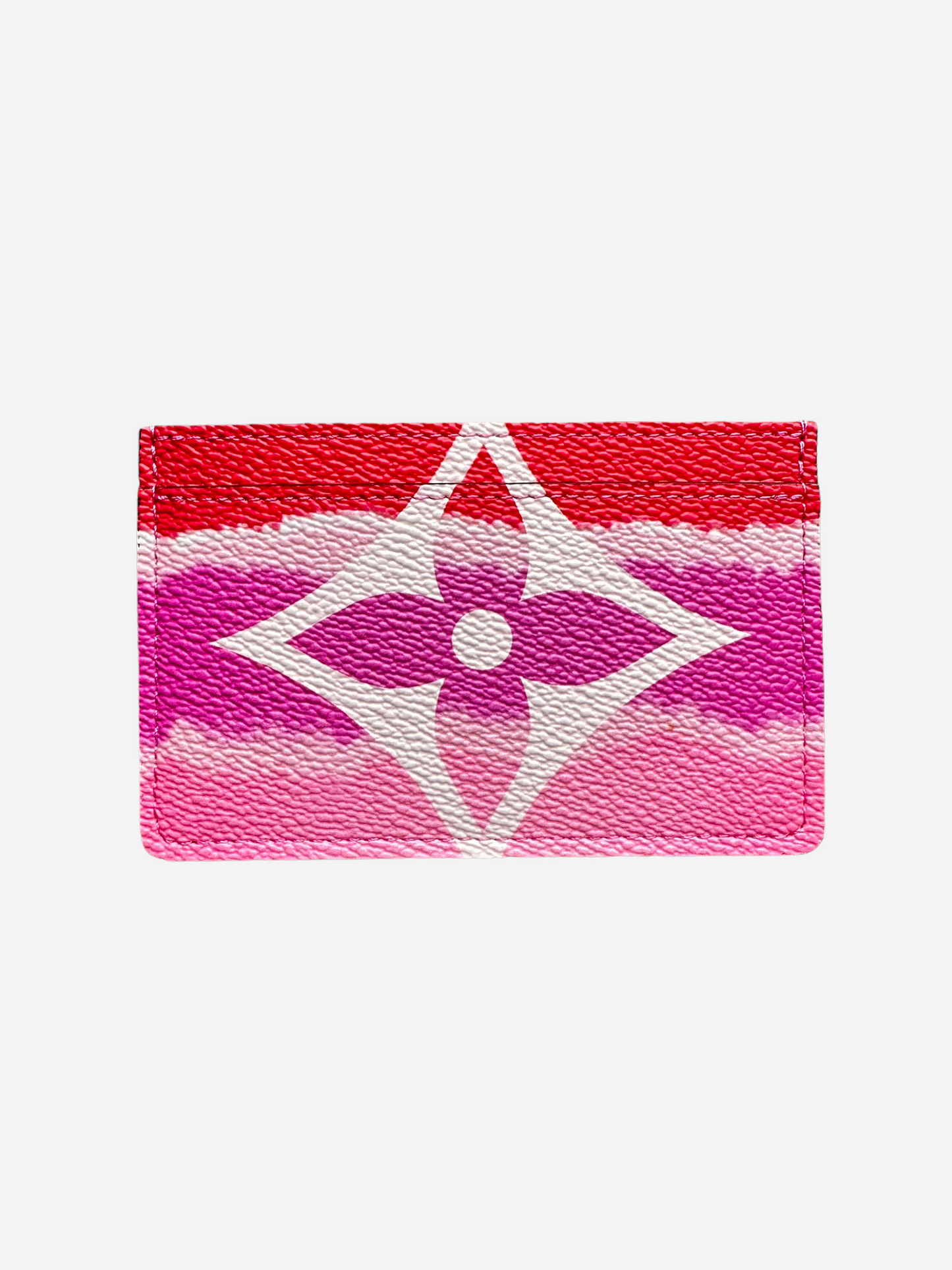 Louis Vuitton Pink & Red Monogram Escale Card Holder