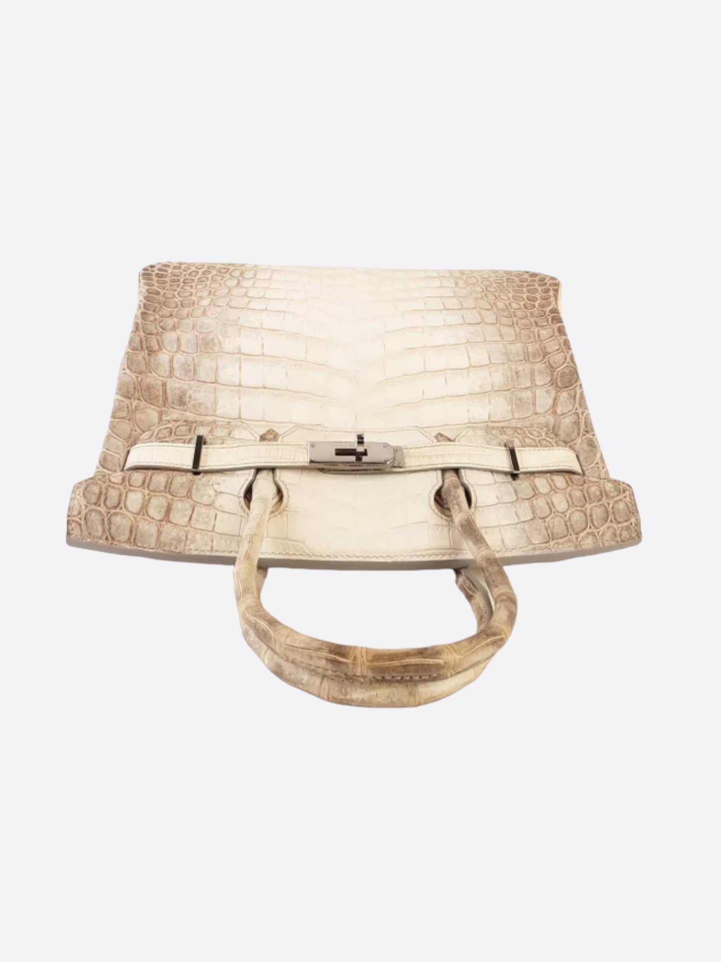 Hermès Himalaya Matte Crocodile Skin Birkin 25