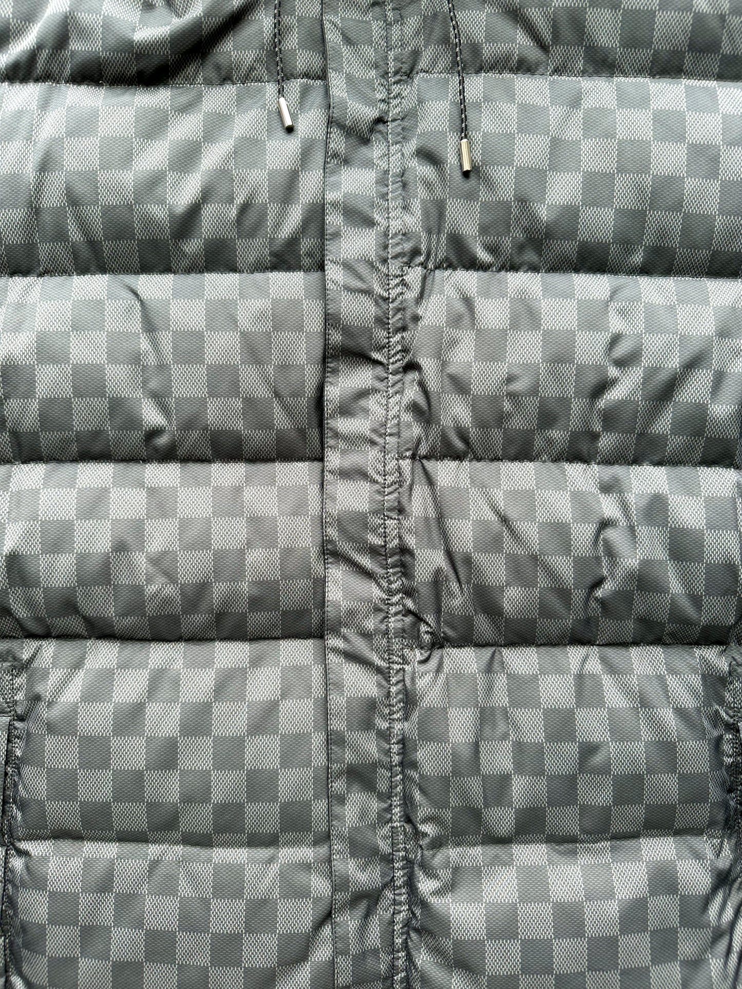 Louis Vuitton Black Damier Reversible Puffer Jacket