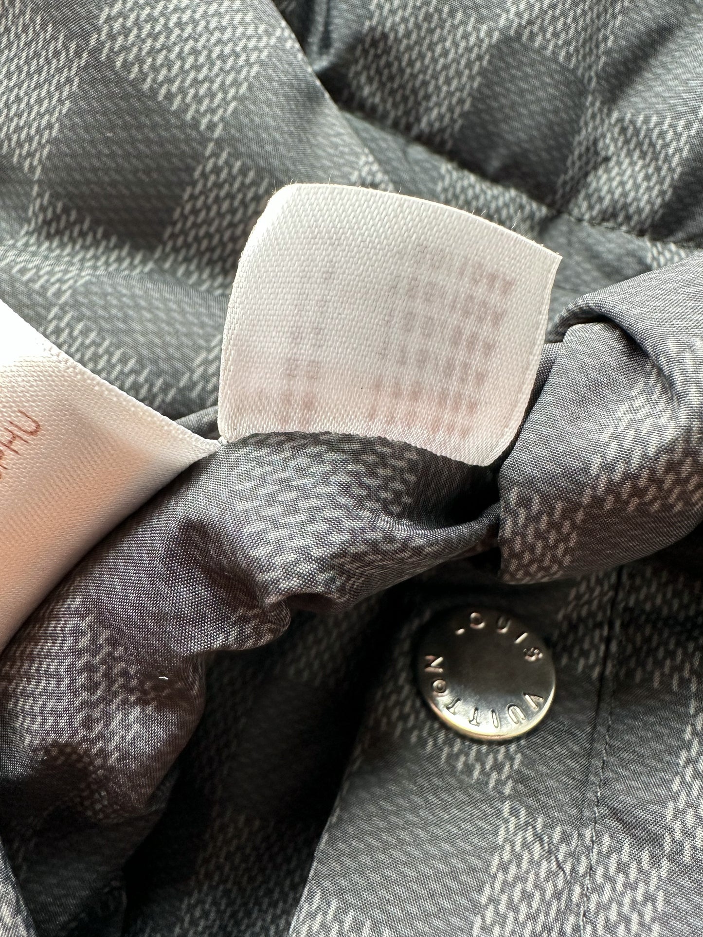 Louis Vuitton Black Damier Reversible Puffer Jacket