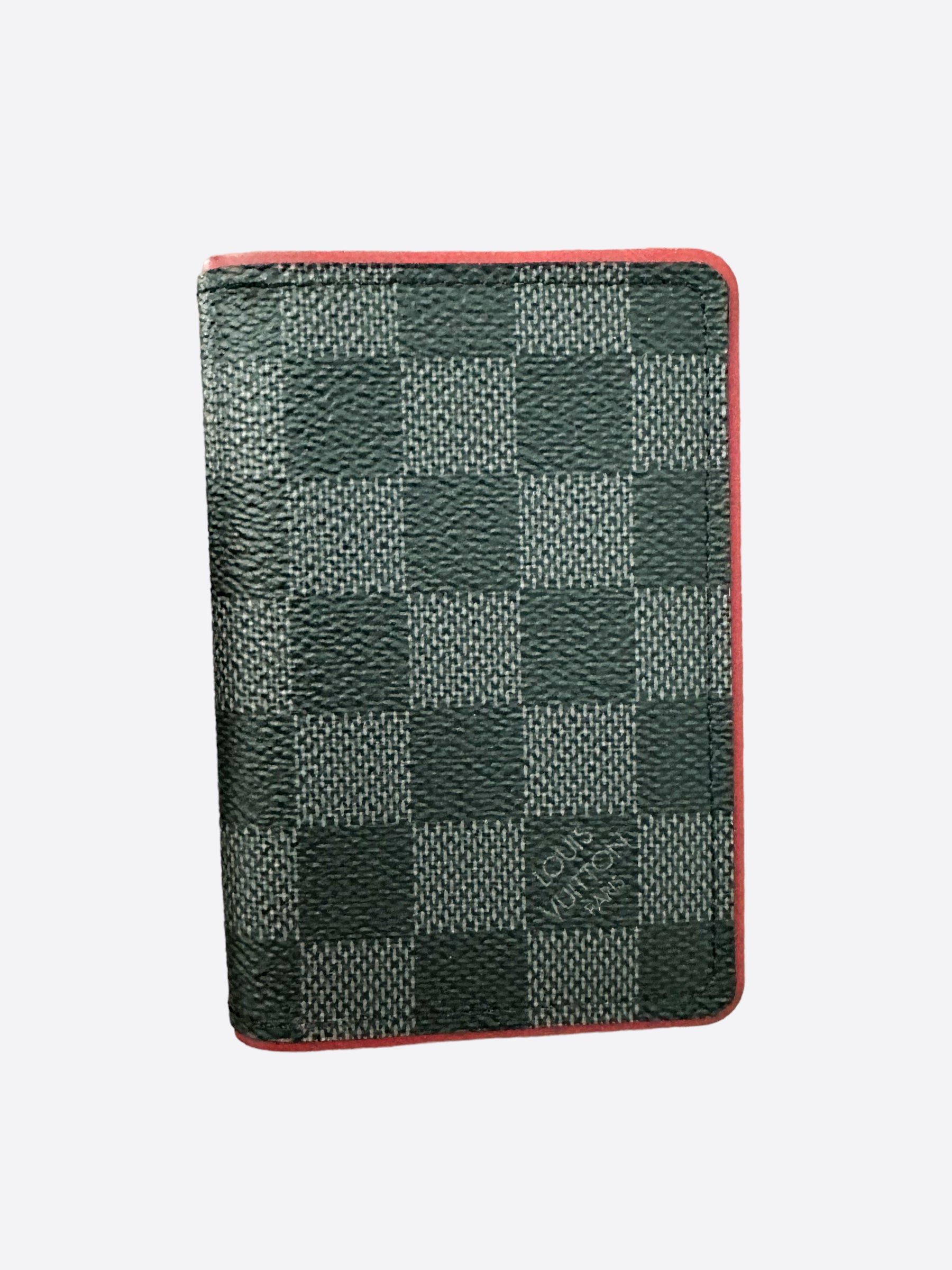 Louis Vuitton Black & Red Damier Graphite Pocket Organizer – Savonches