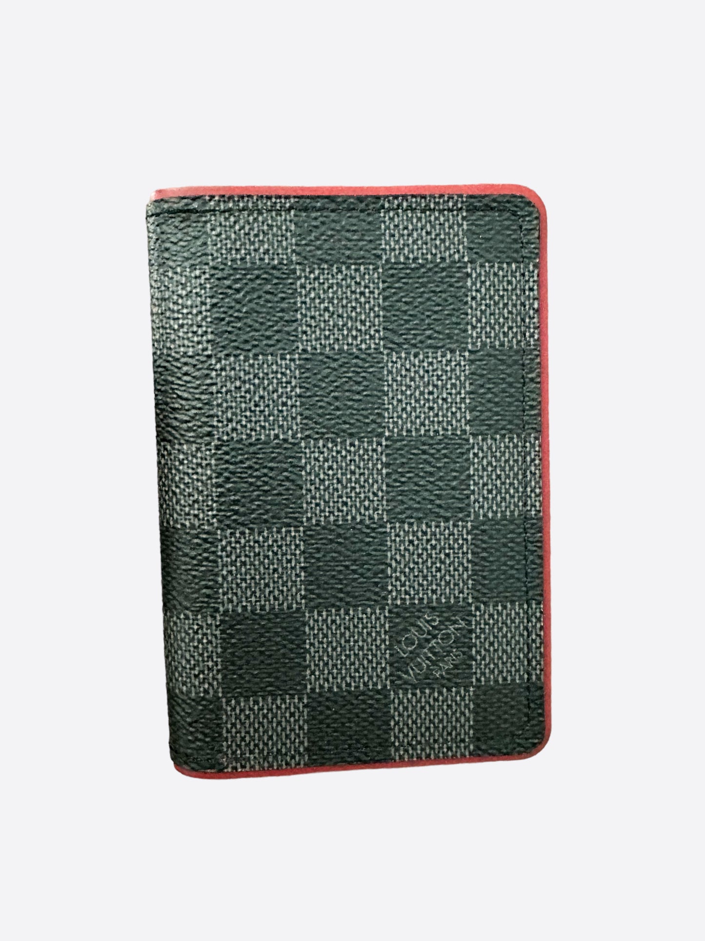 Louis Vuitton Black & Red Damier Graphite Pocket Organizer