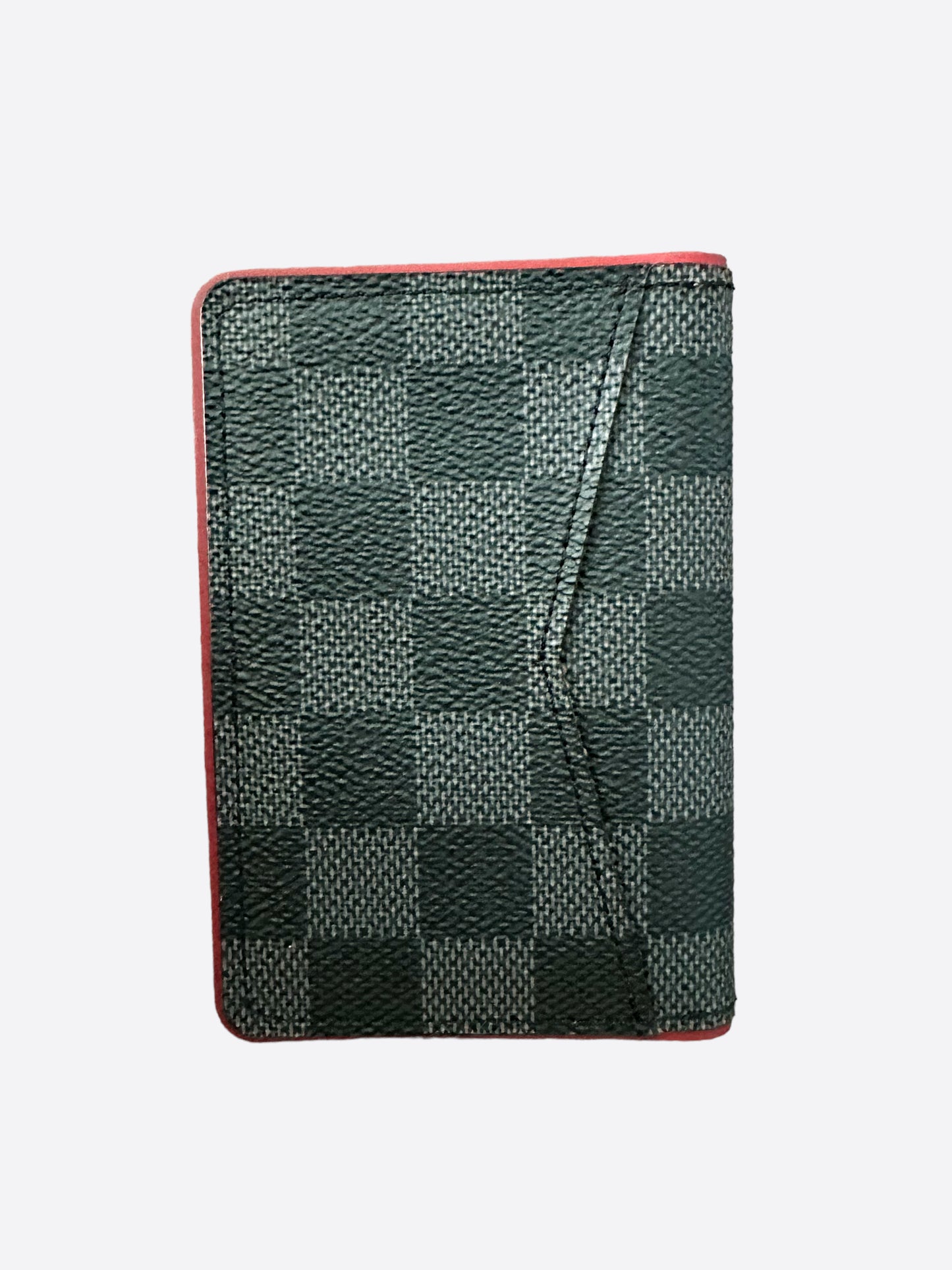Louis Vuitton Black & Red Damier Graphite Pocket Organizer