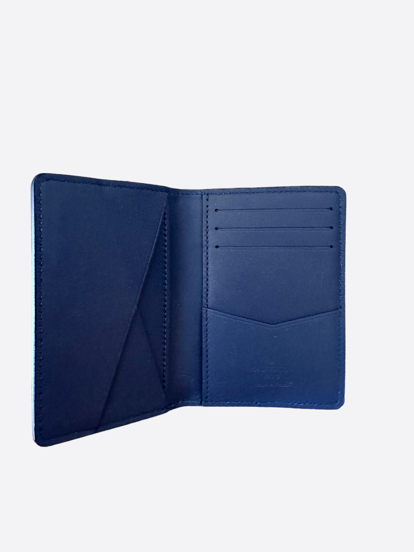 Louis Vuitton Blue Bandana Monogram Pocket Organizer