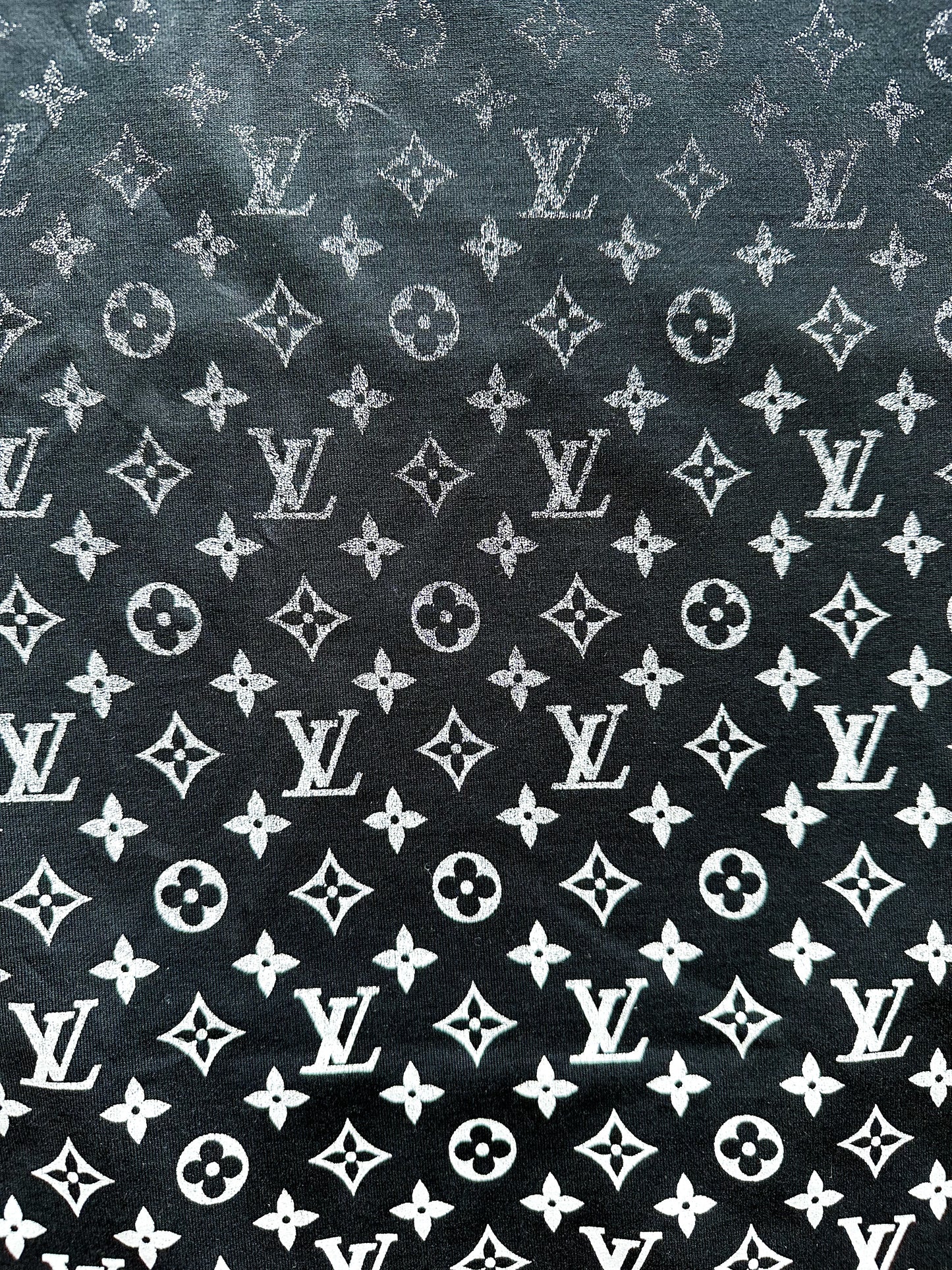Louis Vuitton Black & White Monogram Gradient T-Shirt